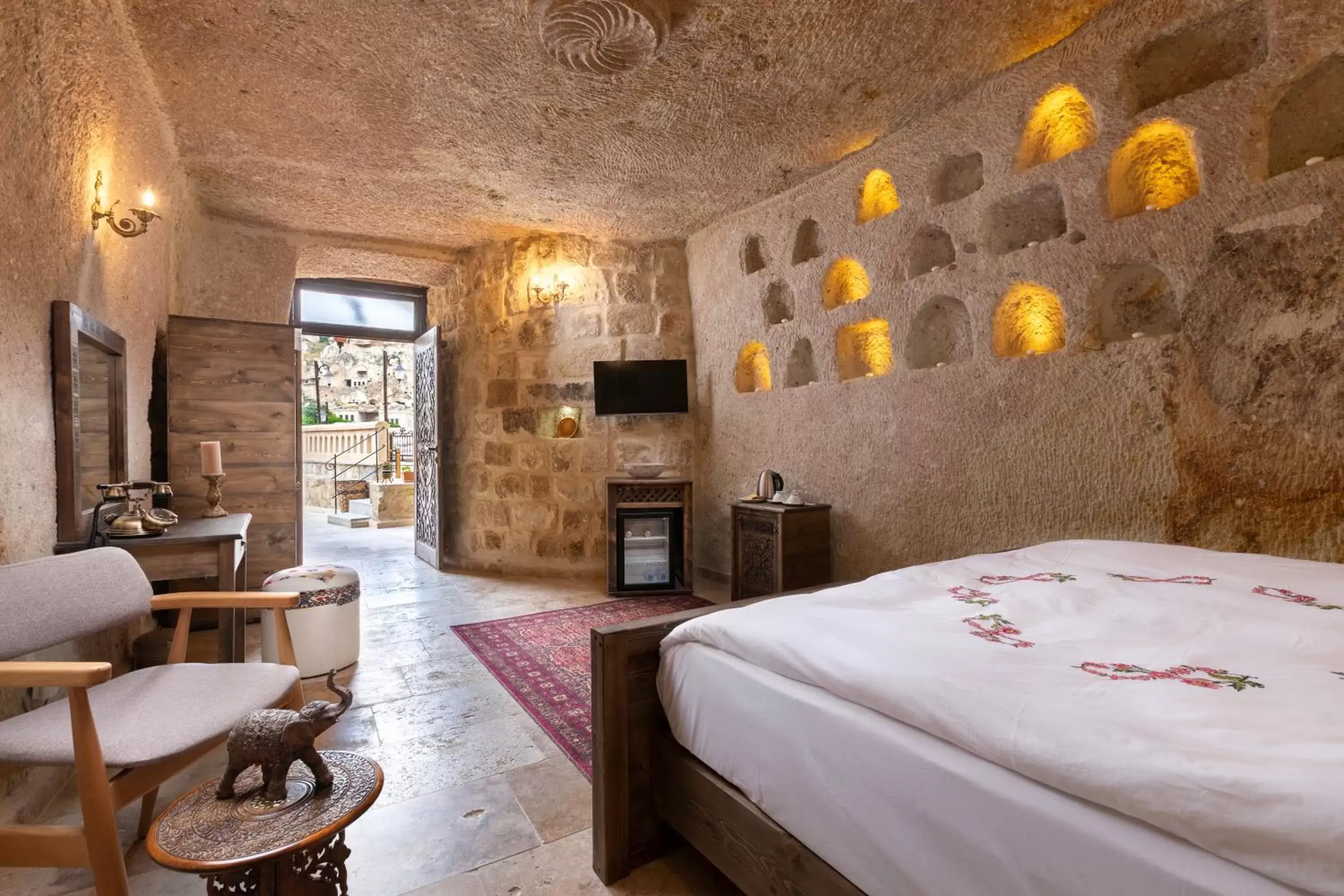 View (from property/room), Bed in Kayata Cave Suites Special Class View (from property/room), Bed in Kayata Cave Suites Special Class