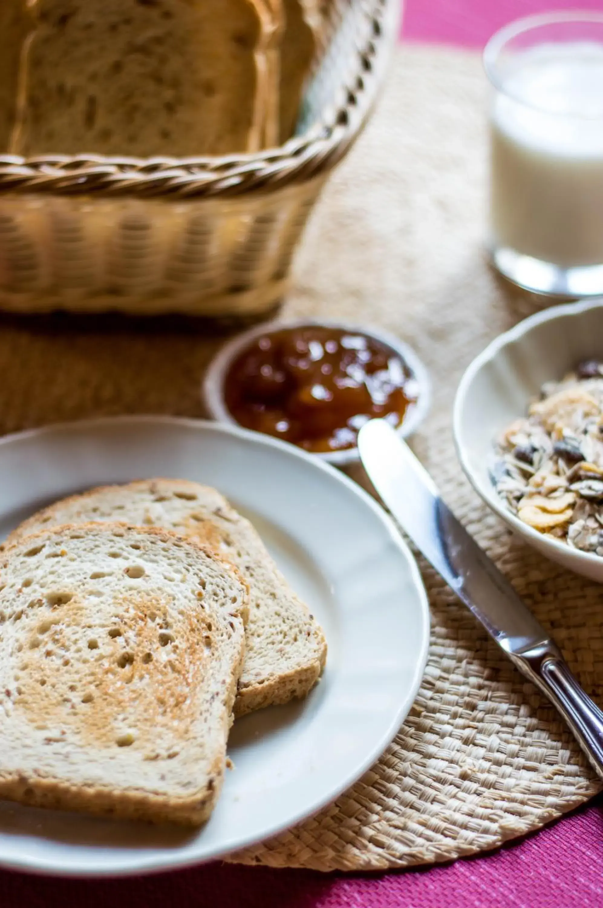 Continental breakfast in Hotel Villa Canu