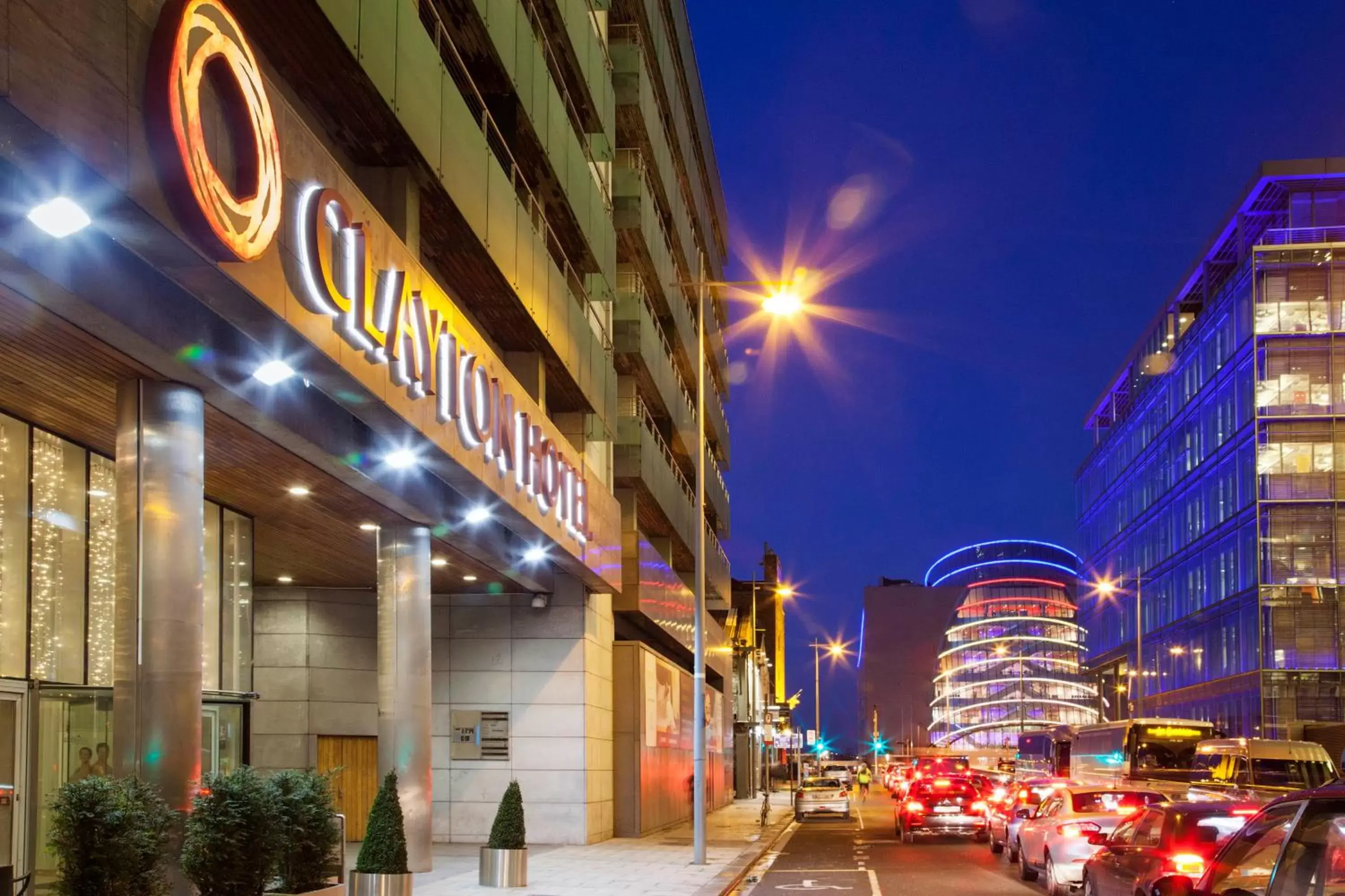 Night, Property Building in Clayton Hotel Cardiff Lane