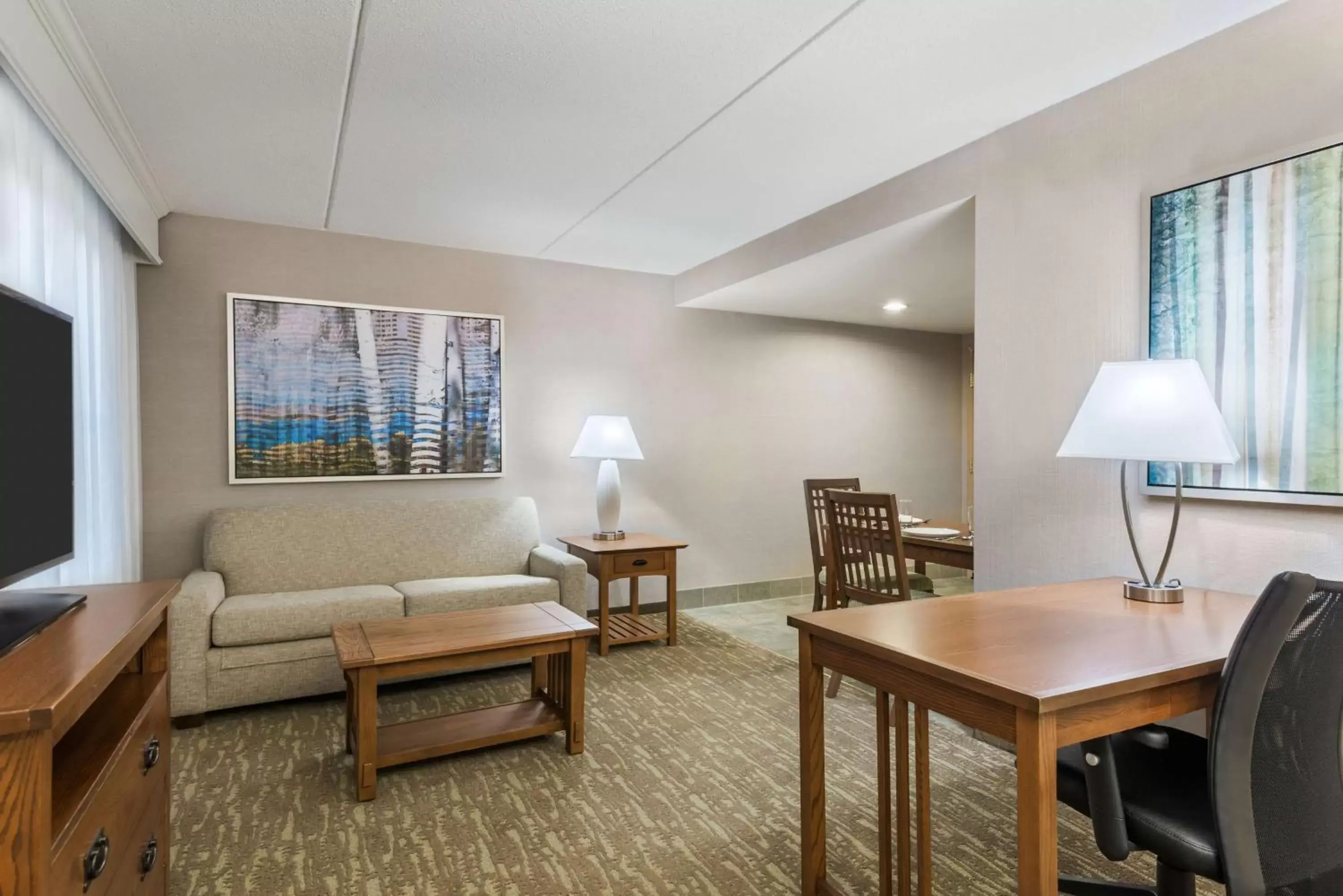 Bedroom, Seating Area in Homewood Suites by Hilton Buffalo-Amherst