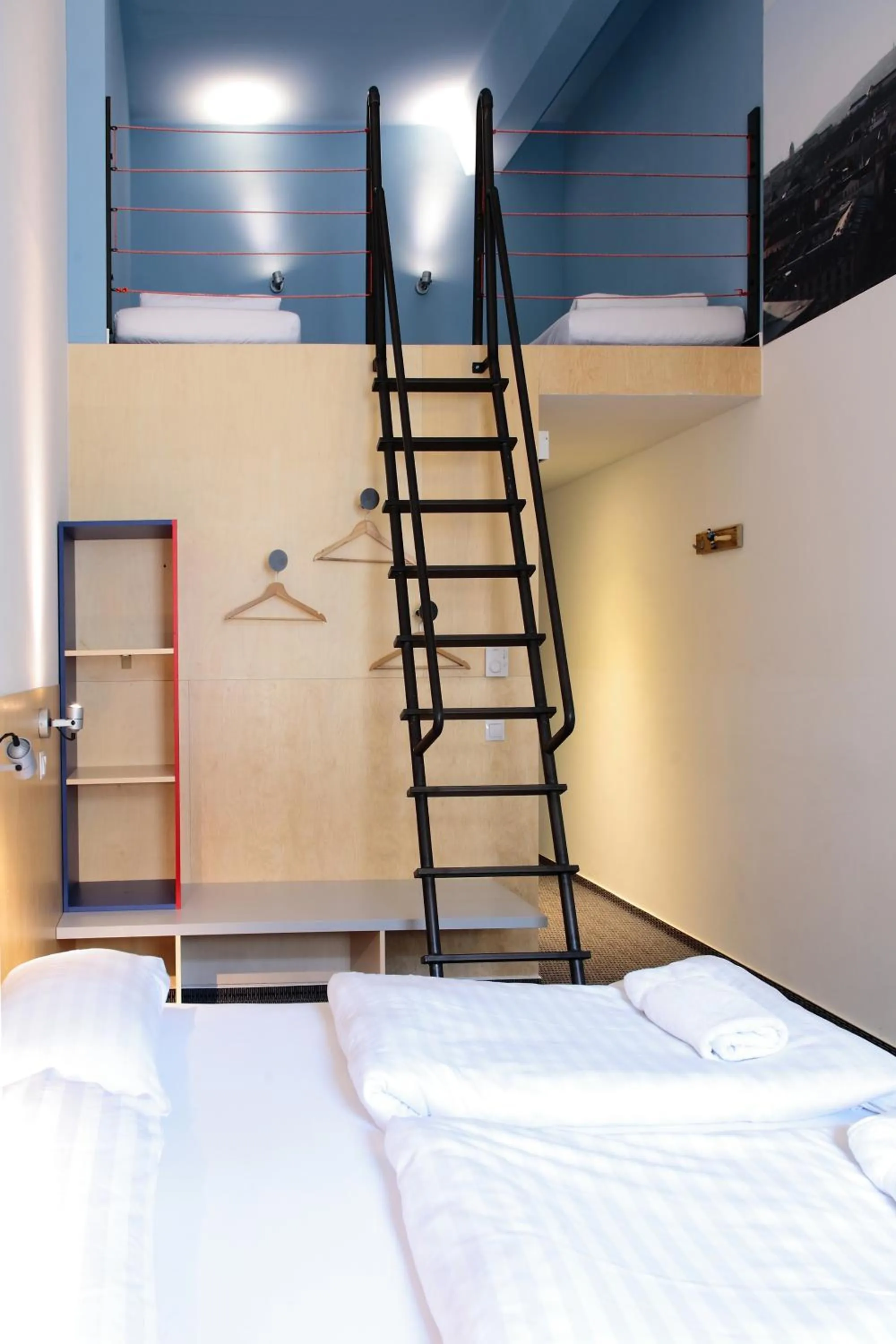 Decorative detail, Bed in Maverick Budapest Soho