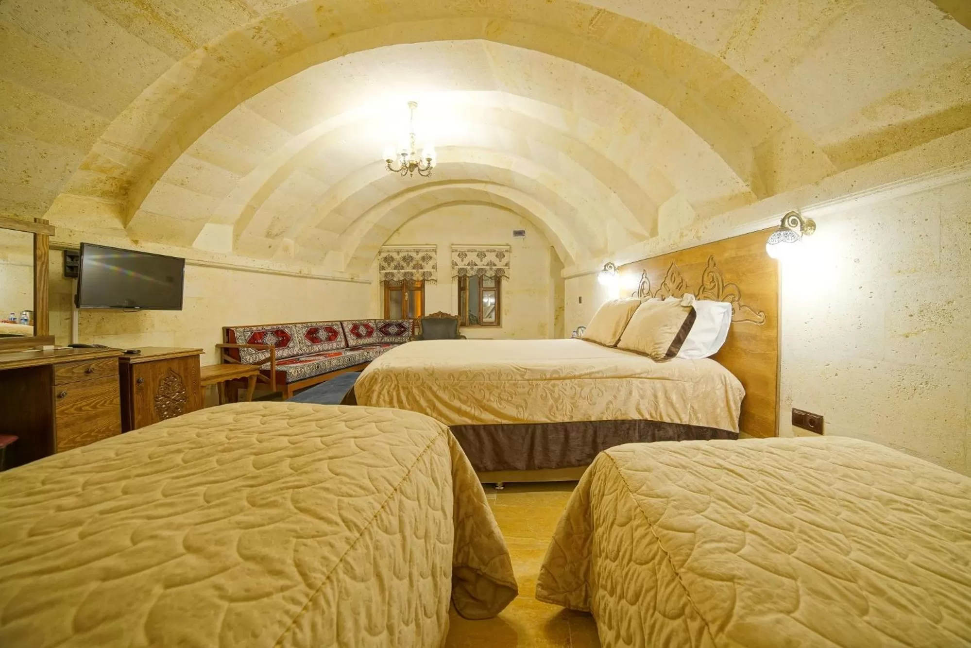 Bed in Lucky Cave Hotel Cappadocia