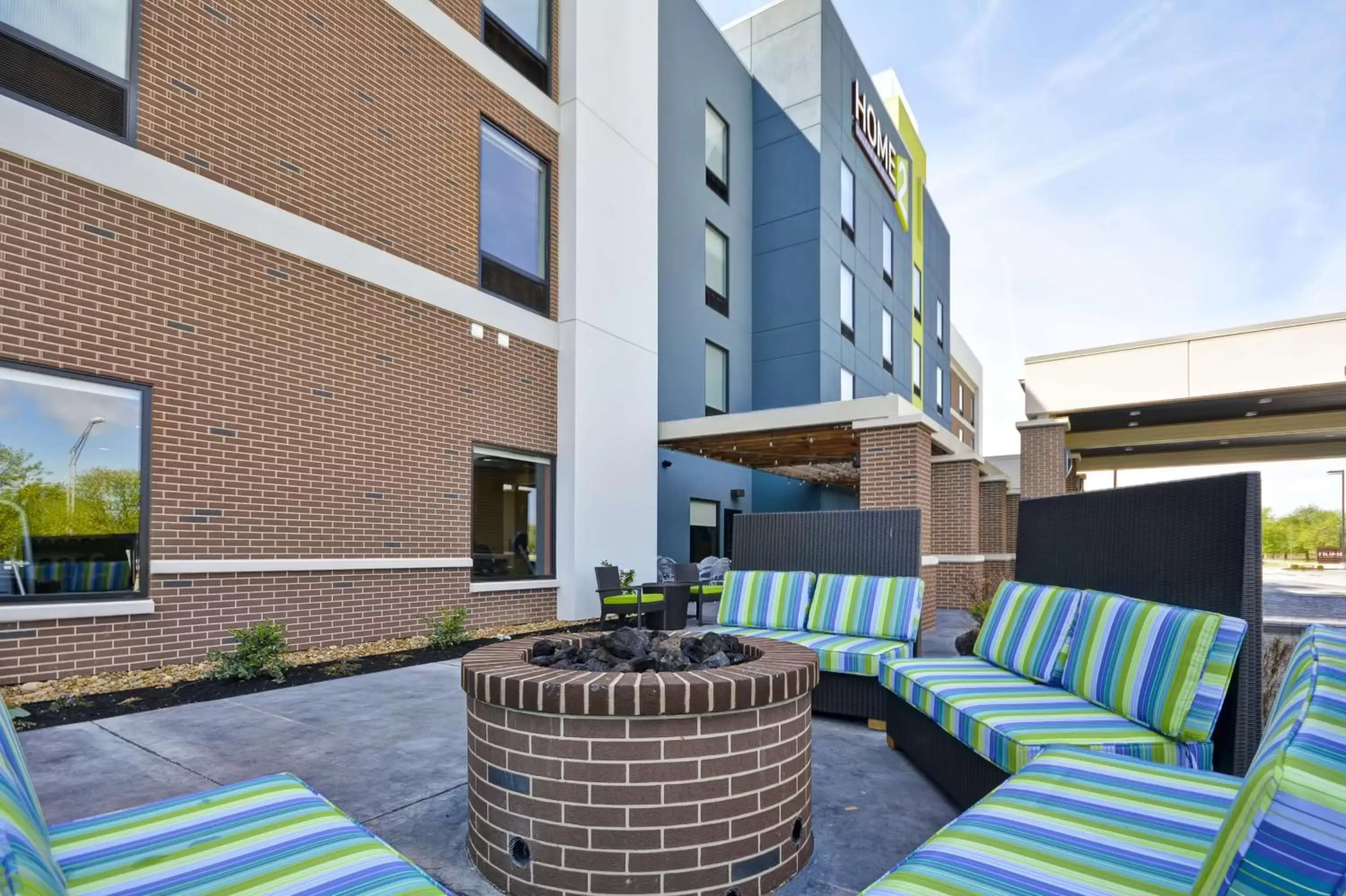 Patio in Home2 Suites By Hilton Evansville