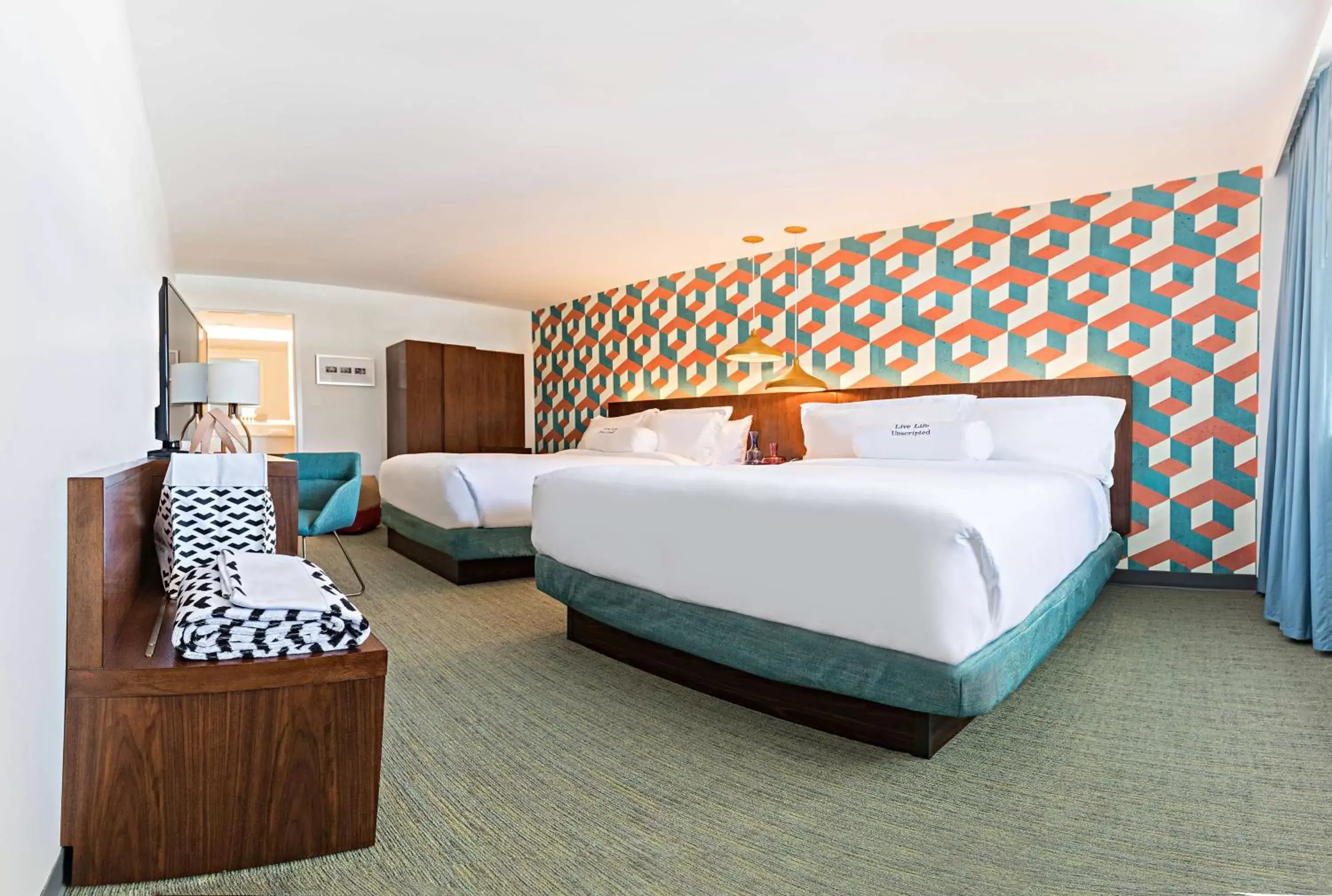 Bedroom, Bed in Unscripted Durham, Part of JDV by Hyatt Bedroom, Bed in Unscripted Durham, Part of JDV by Hyatt