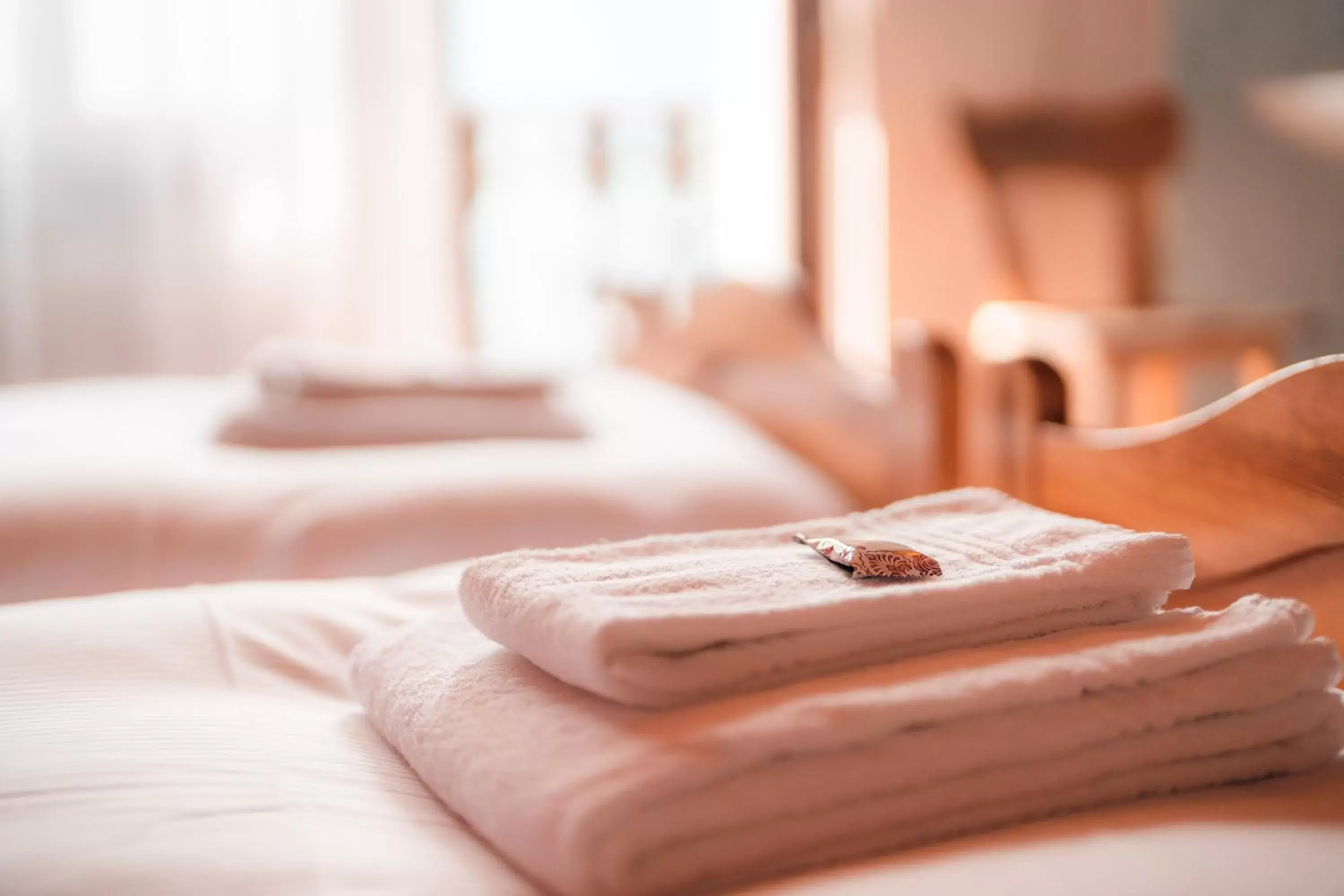 towels, Bed in Relais Fleuri
