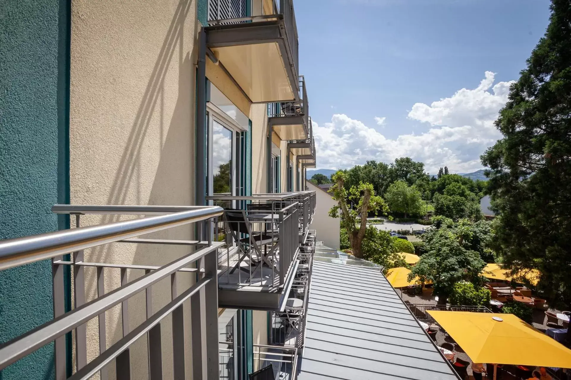 Balcony/Terrace in Hotel Hirschen in Freiburg-Lehen