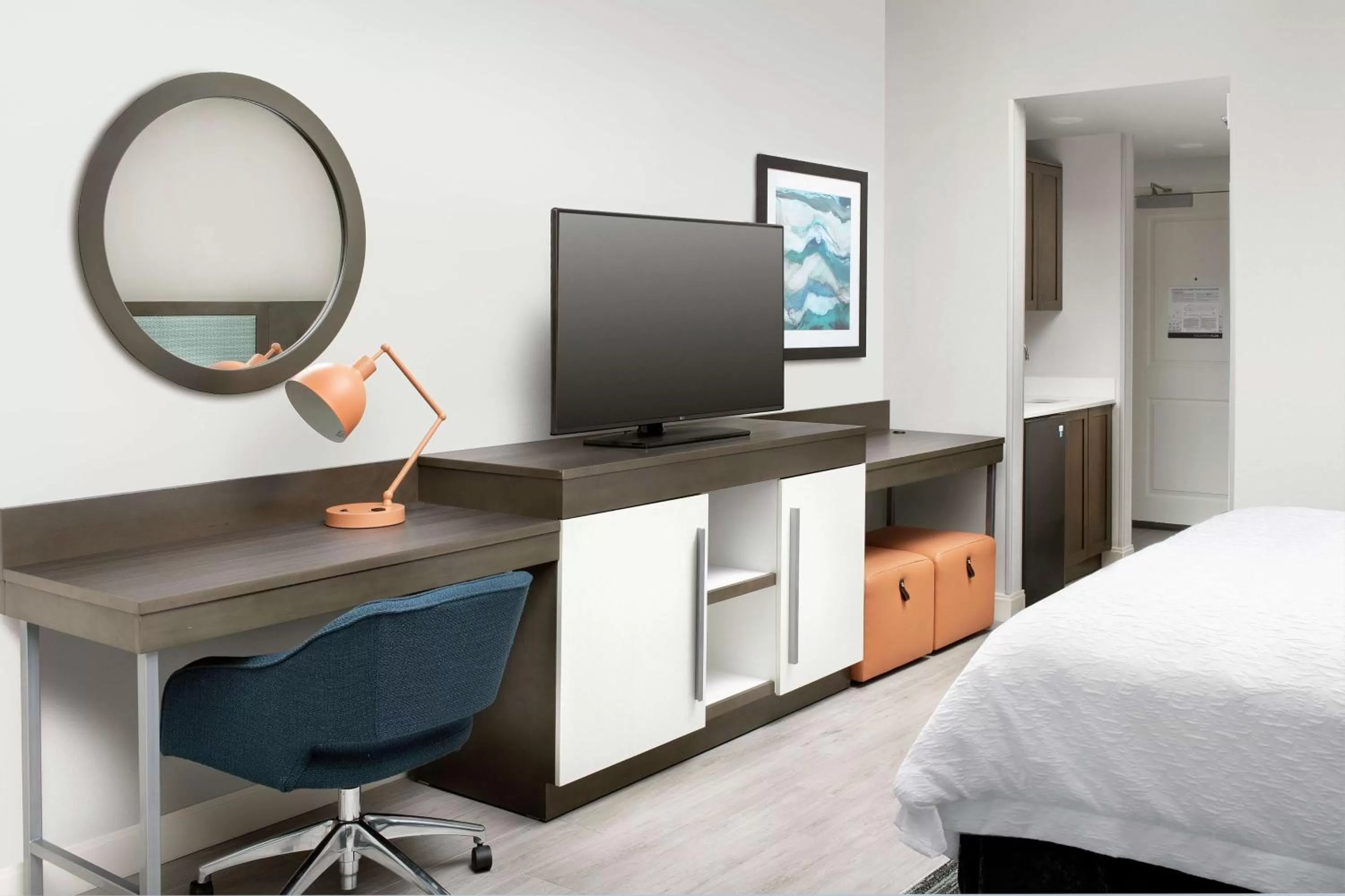 Bedroom, Bed in Hampton Inn Marathon - Florida Keys