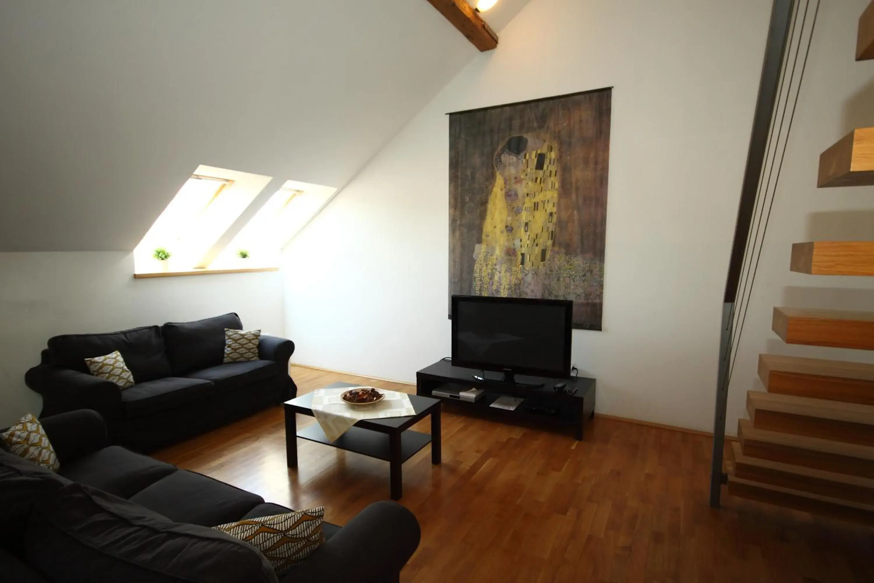 Living room, Seating Area in River View Residence