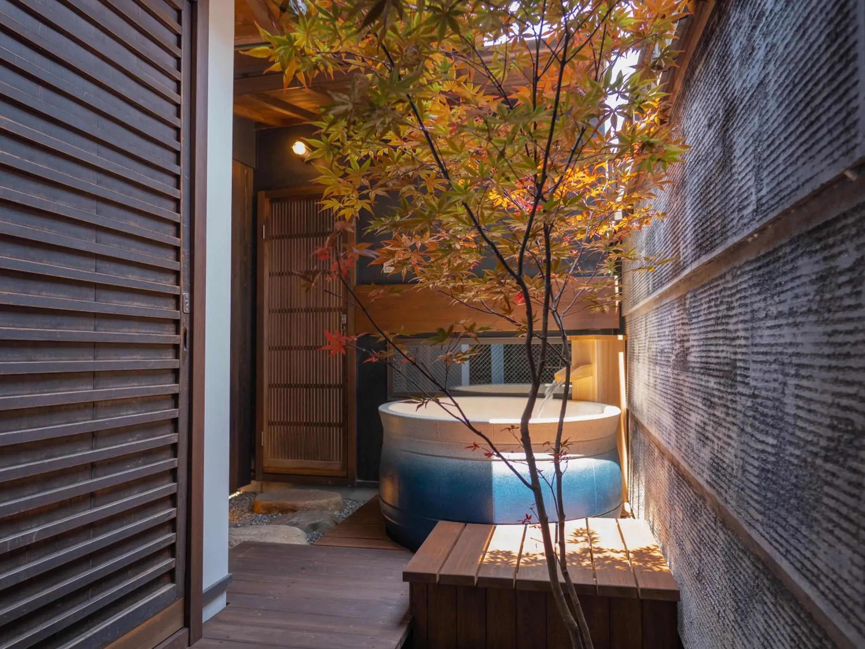 Open Air Bath, Swimming Pool in Kiraku Kyoto Gion