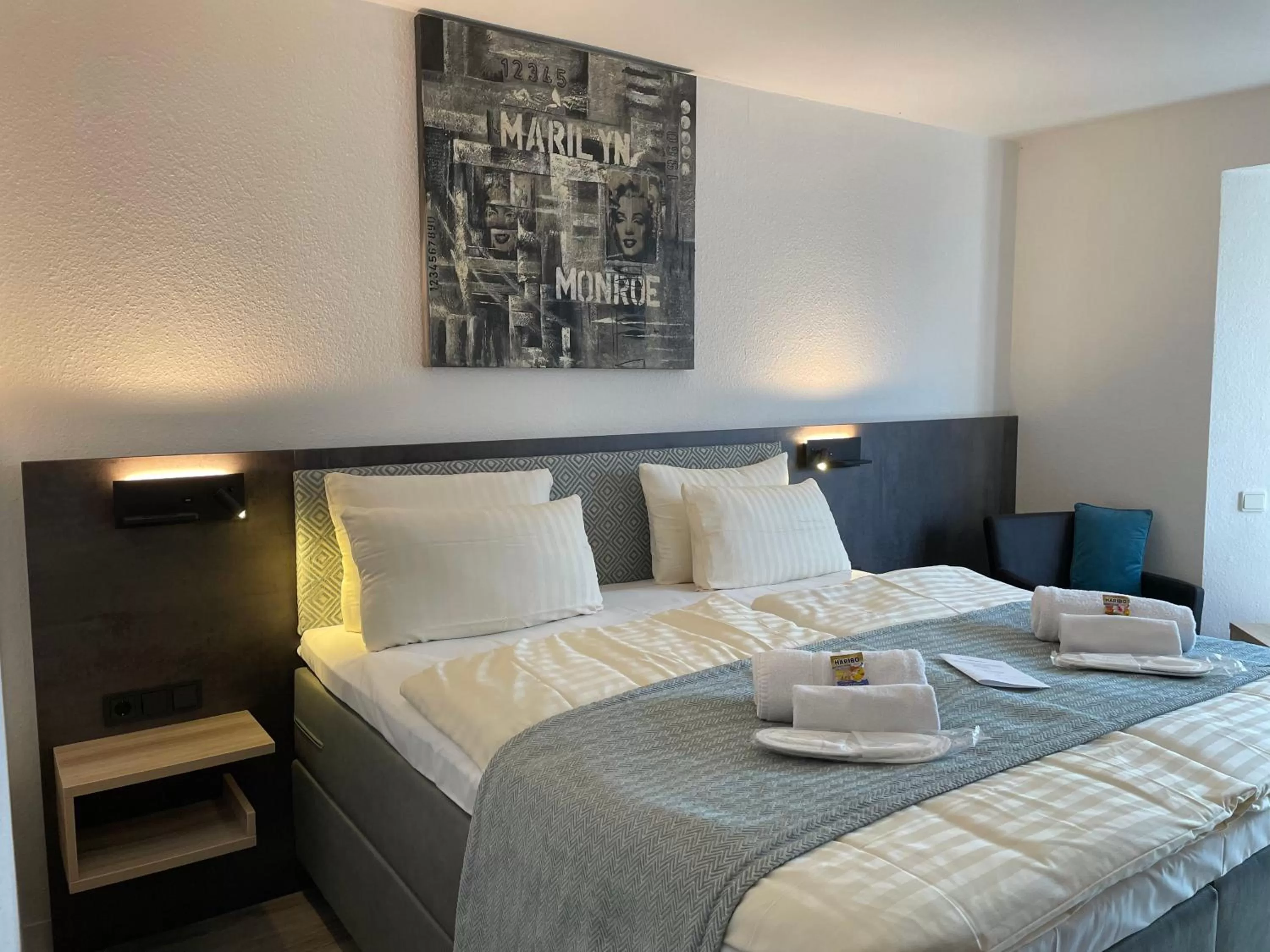 Bed in Hotel Corsten