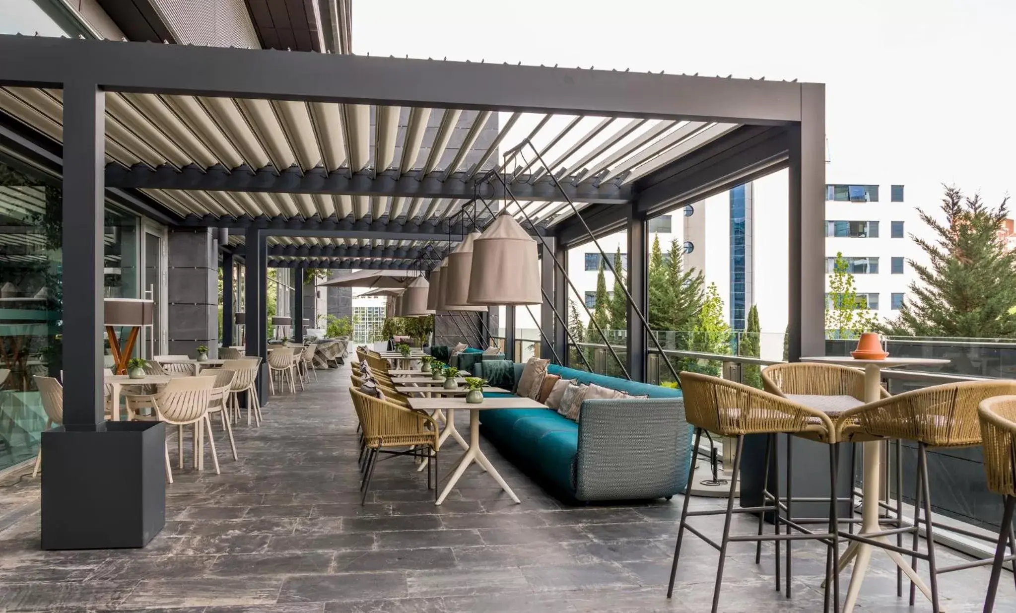 Balcony/Terrace, Restaurant/Places to Eat in Ilunion Atrium