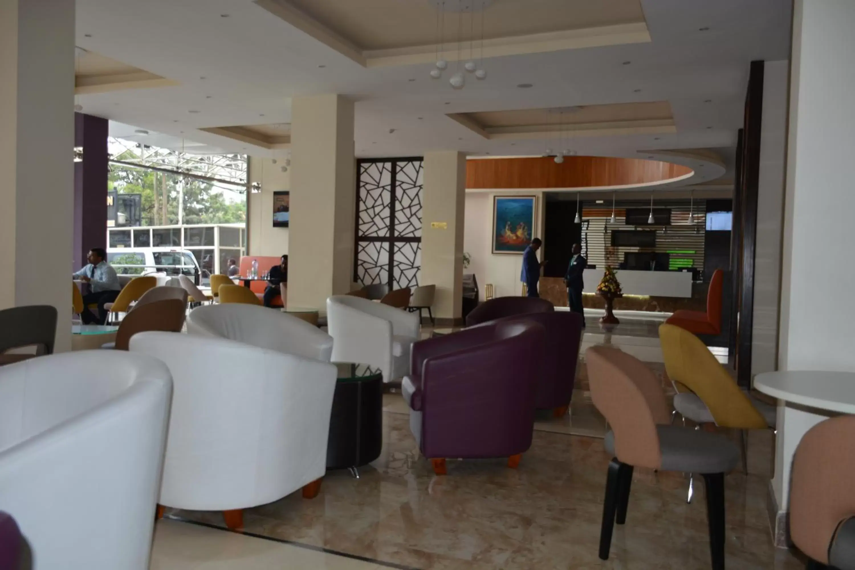 Lobby or reception, Lounge/Bar in Azzeman Hotel