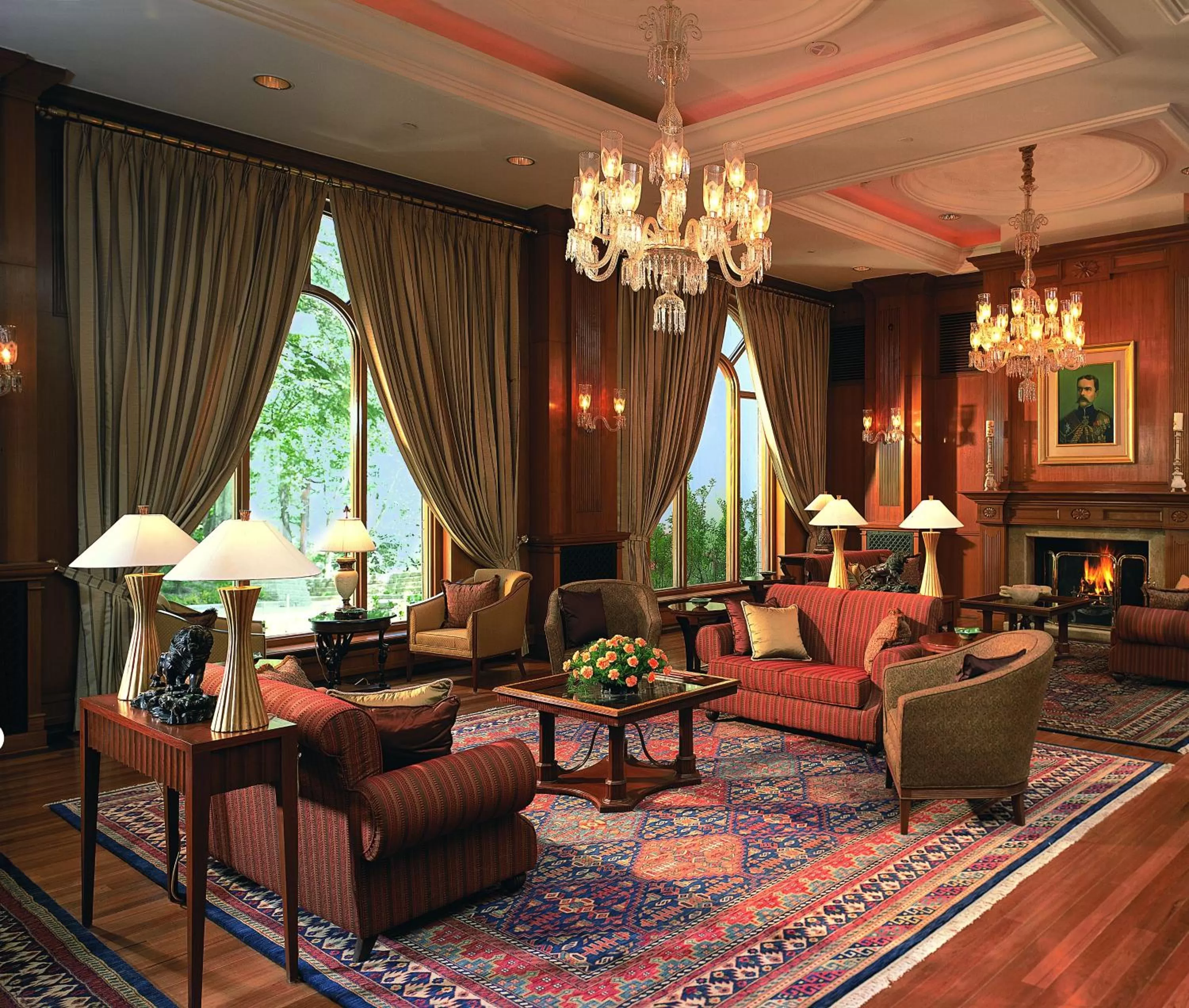 Lobby or reception in Wildflower Hall, An Oberoi Resort, Shimla