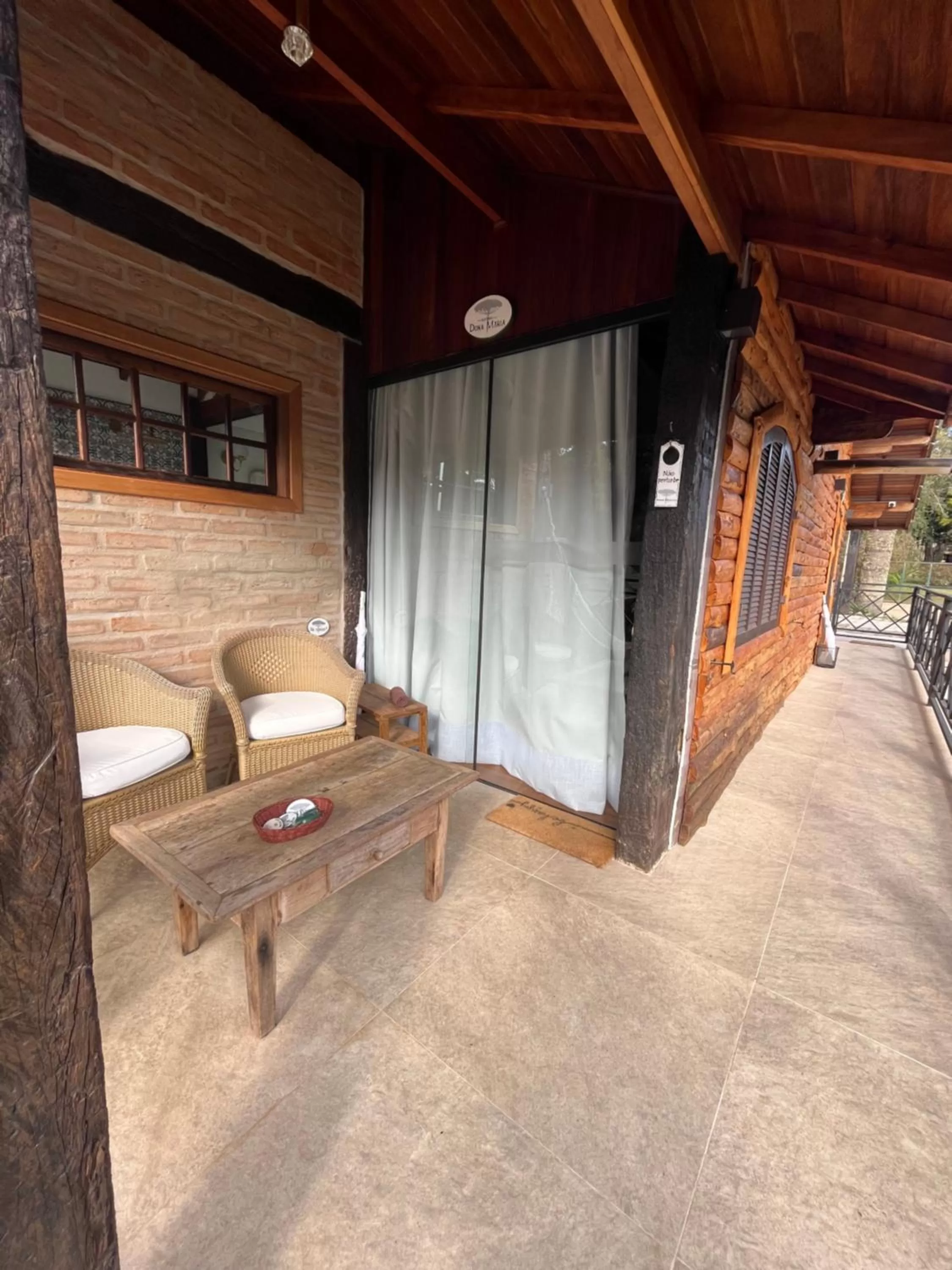 Balcony/Terrace, Seating Area in Pousada Dona Bendita
