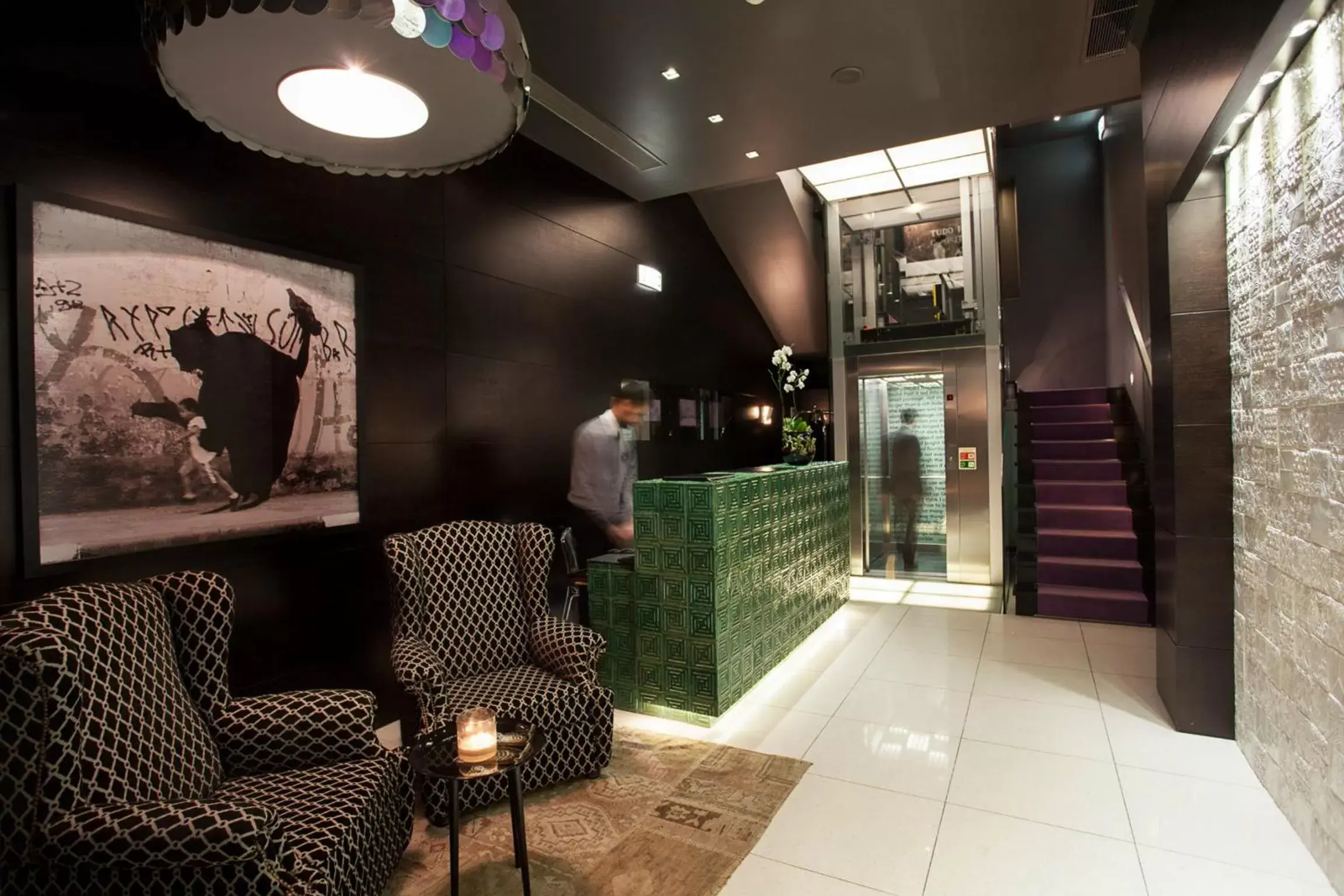 Lobby or reception, Lounge/Bar in Internacional Design Hotel
