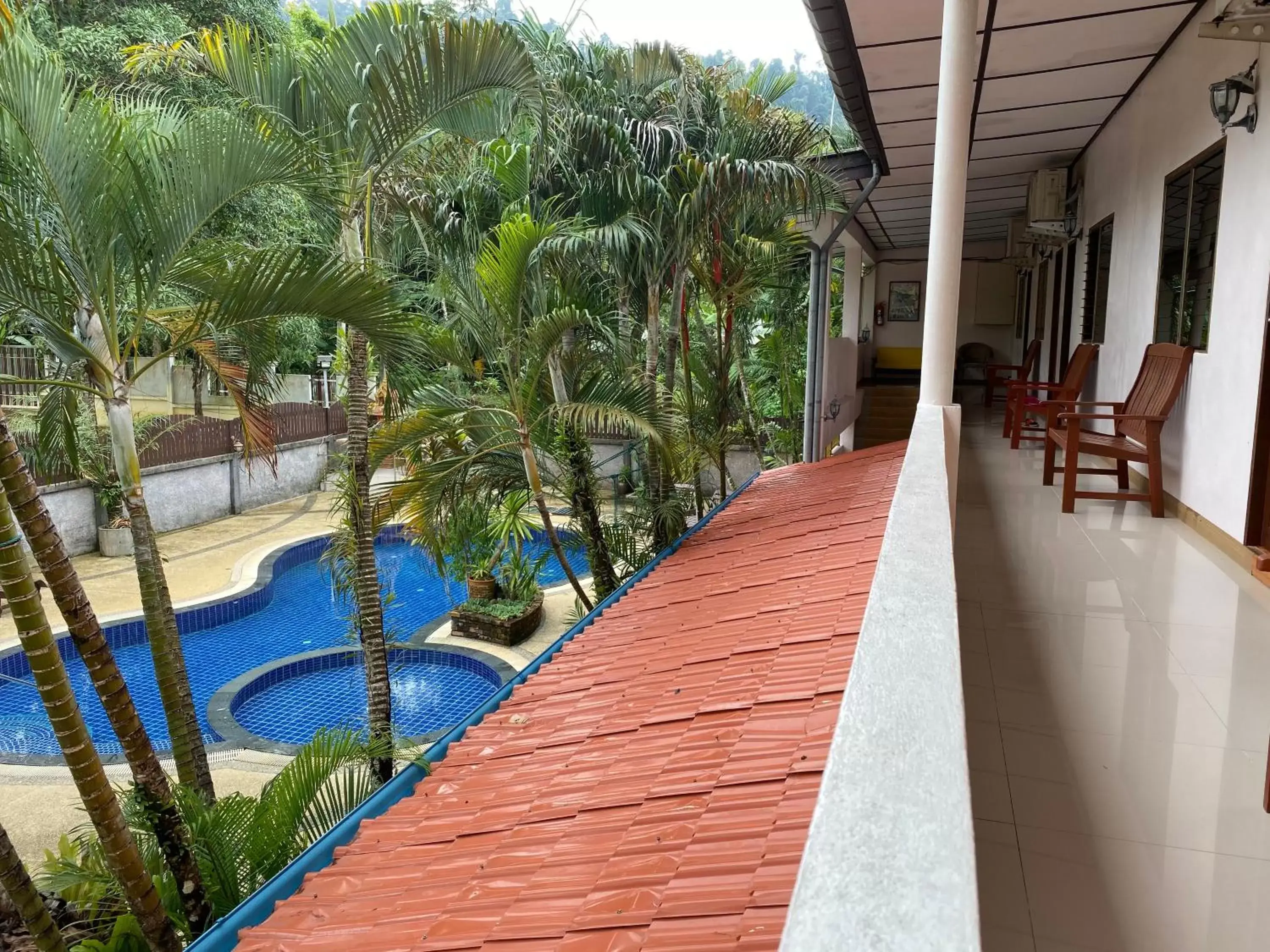 View (from property/room), Balcony/Terrace in Khaolak Grand City