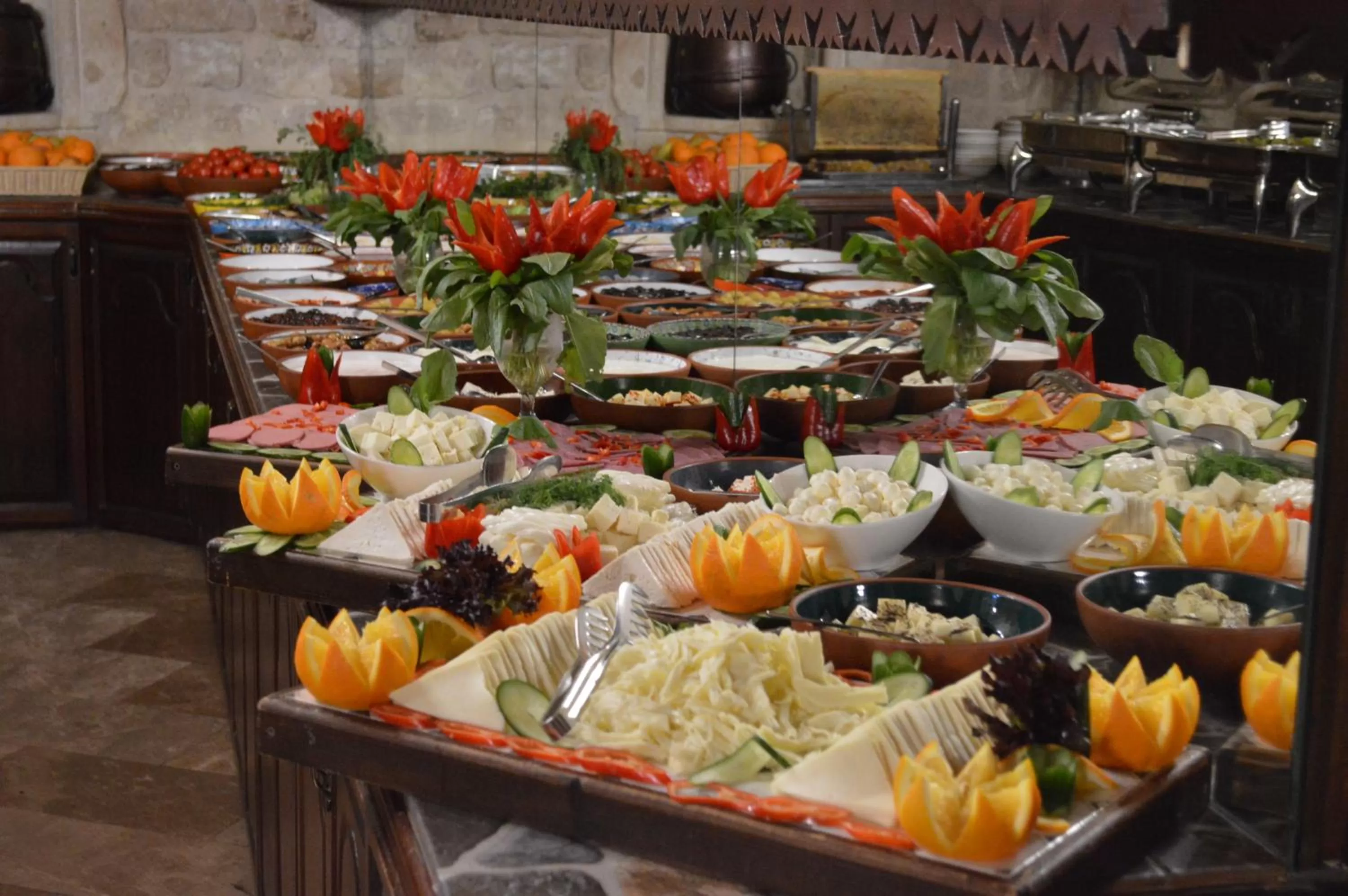 Food and drinks in Yunak Evleri Cappadocia