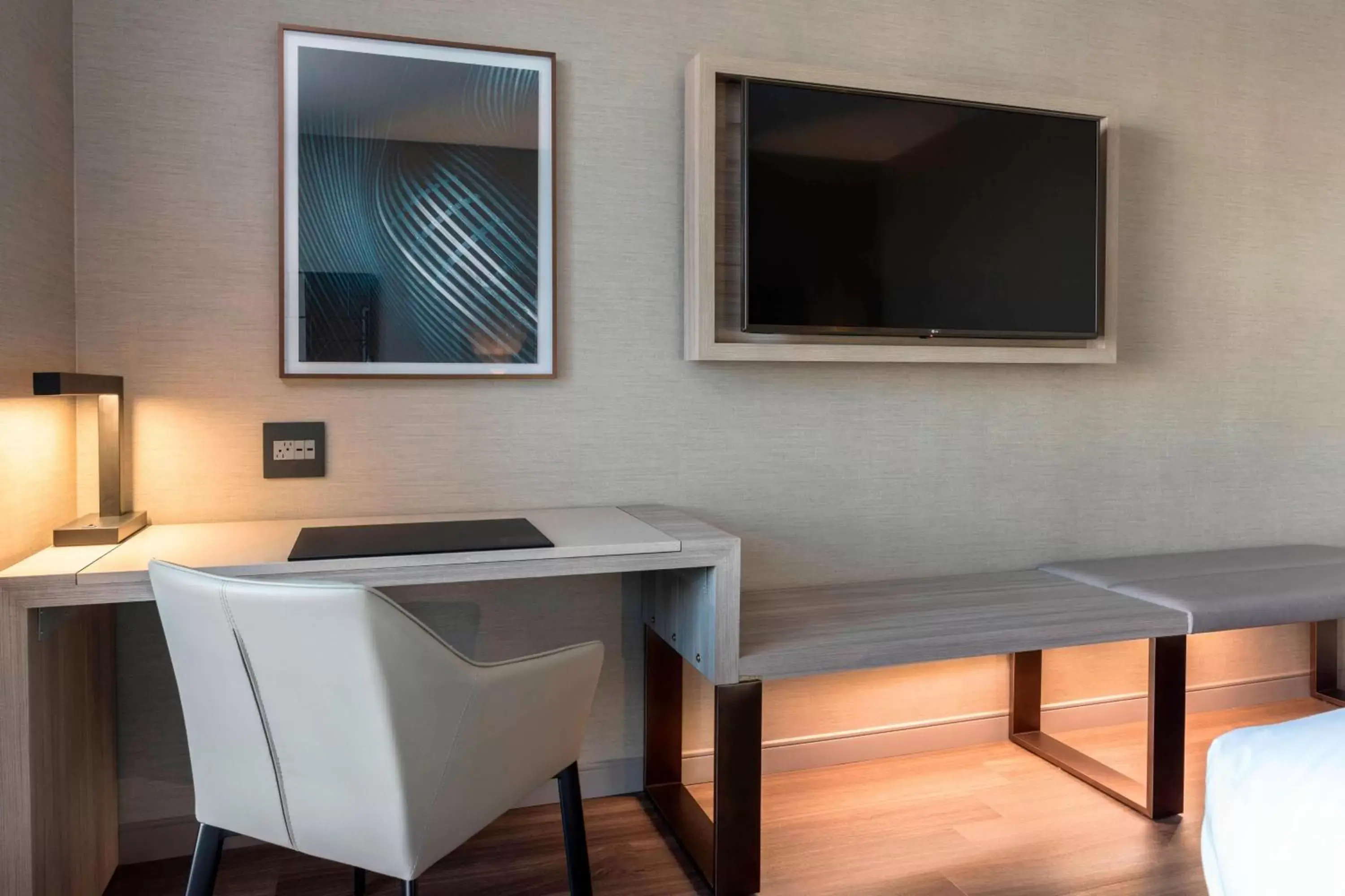 Photo of the whole room, TV/Entertainment Center in AC Hotel by Marriott Boston Downtown