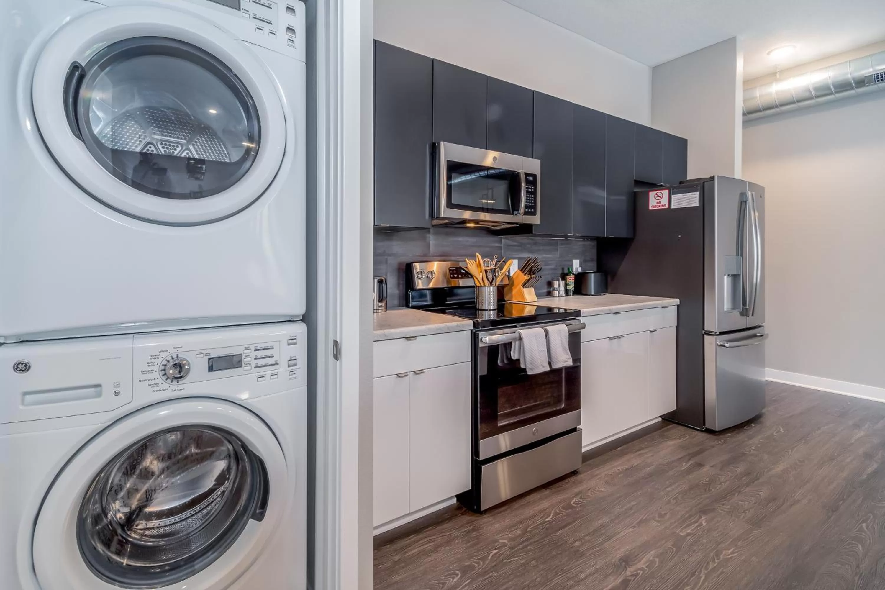 Kitchen or kitchenette in Kasa Downtown Des Moines