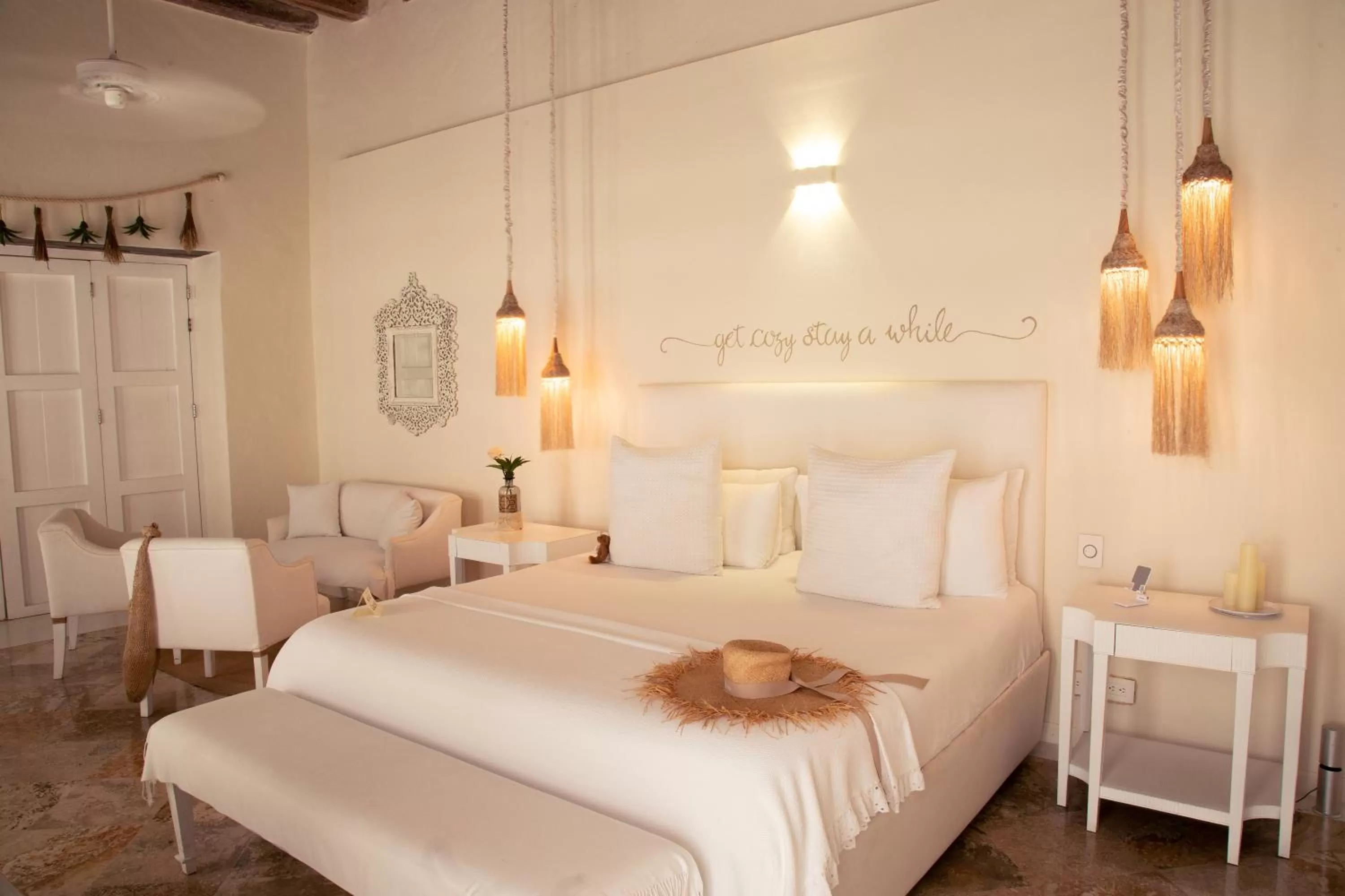 Bed in Casa Diluca Cartagena Hotel Boutique