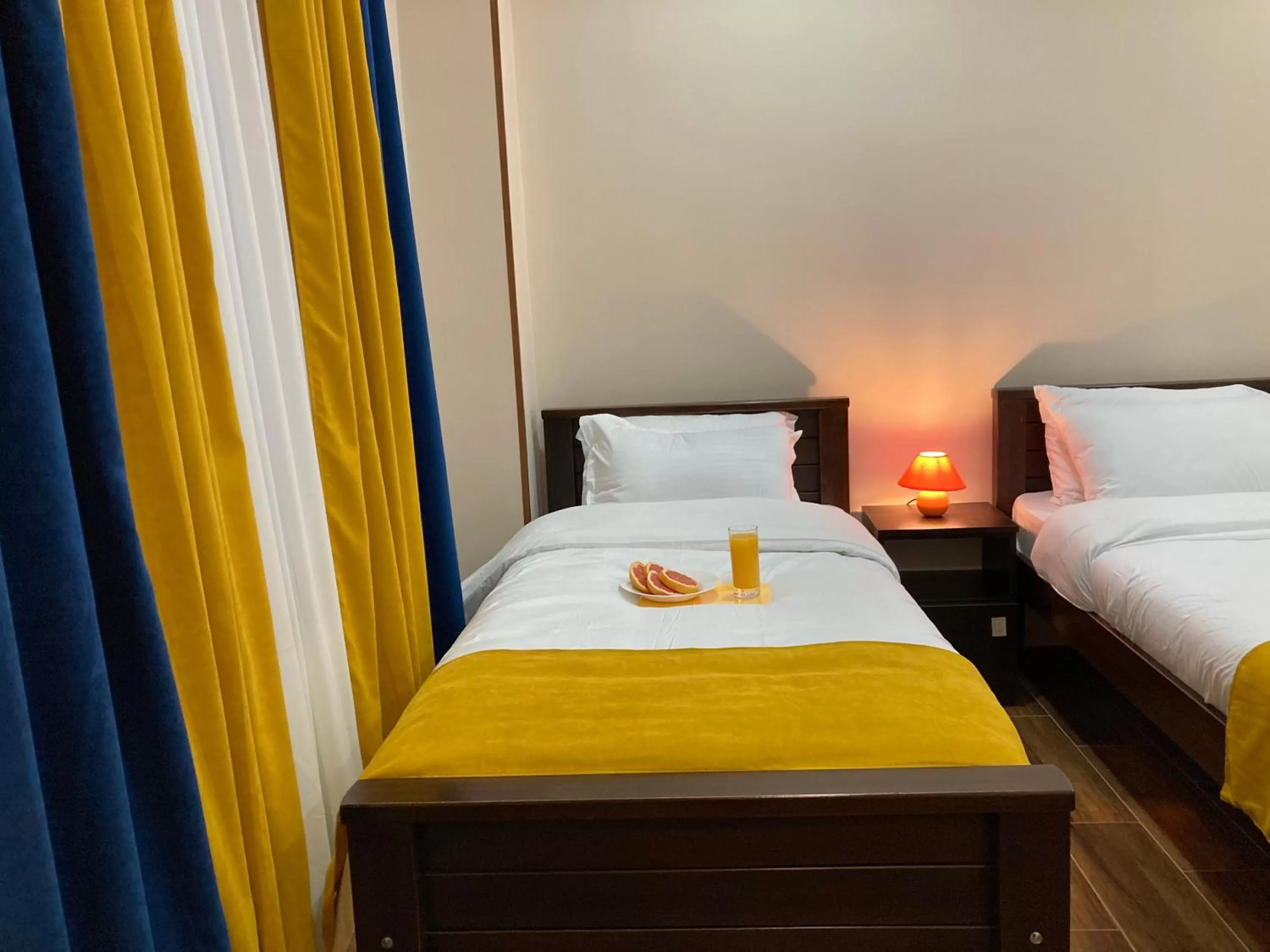 Bed in Borjomi Yellow Hotel