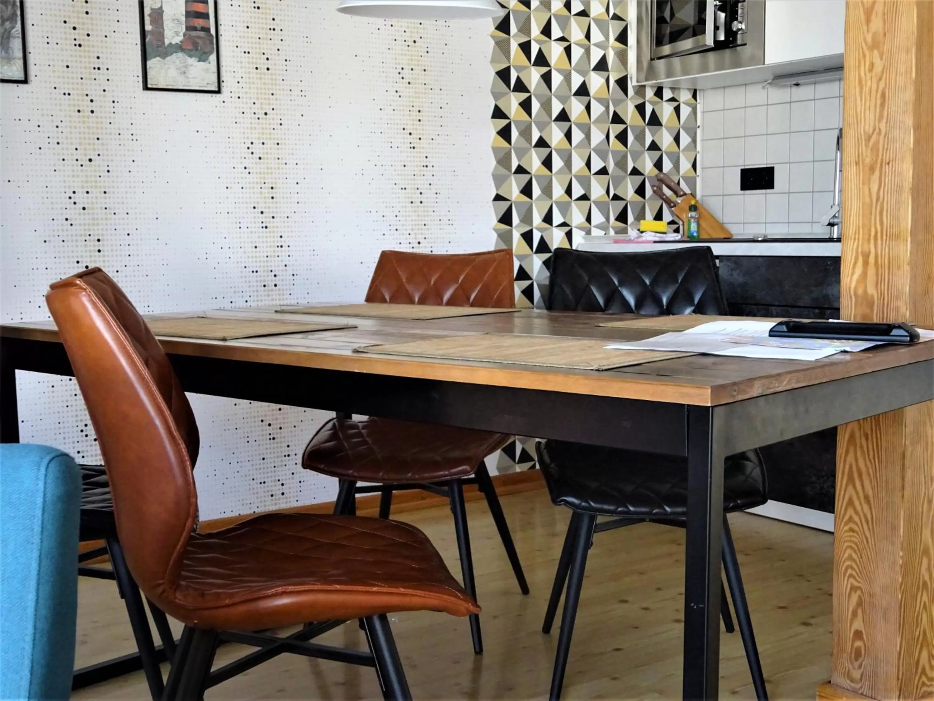 Kitchen or kitchenette in Hotel Pension Zur Fährbrücke