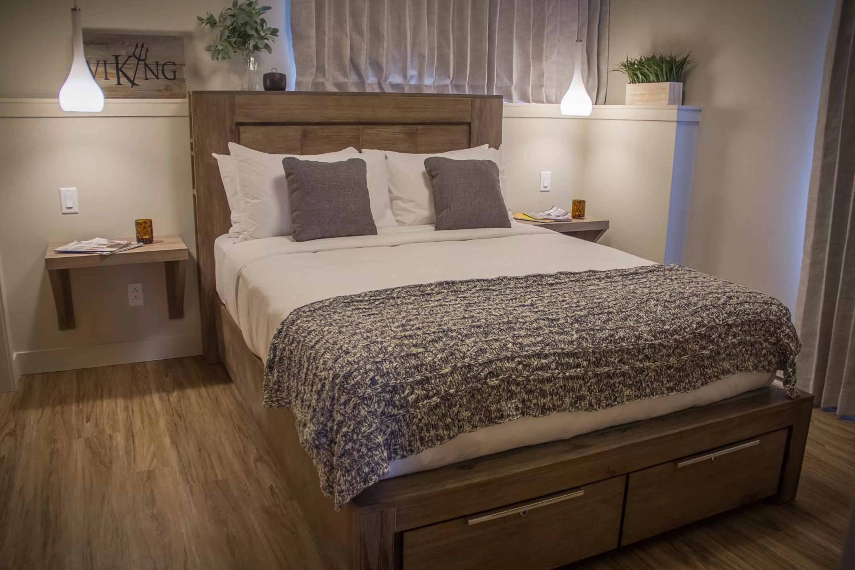 Bed in Le Viking Resort