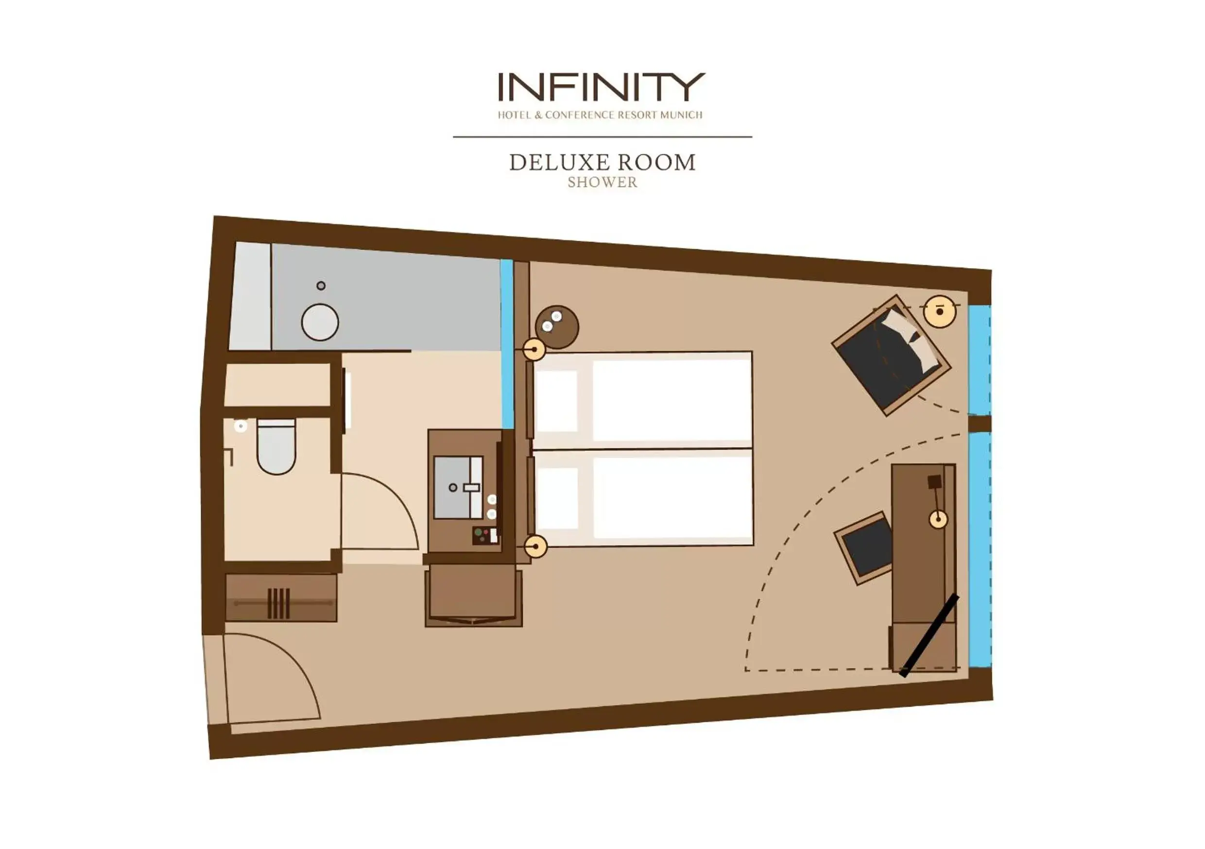 Decorative detail, Floor Plan in Infinity Hotel & Conference Resort Munich