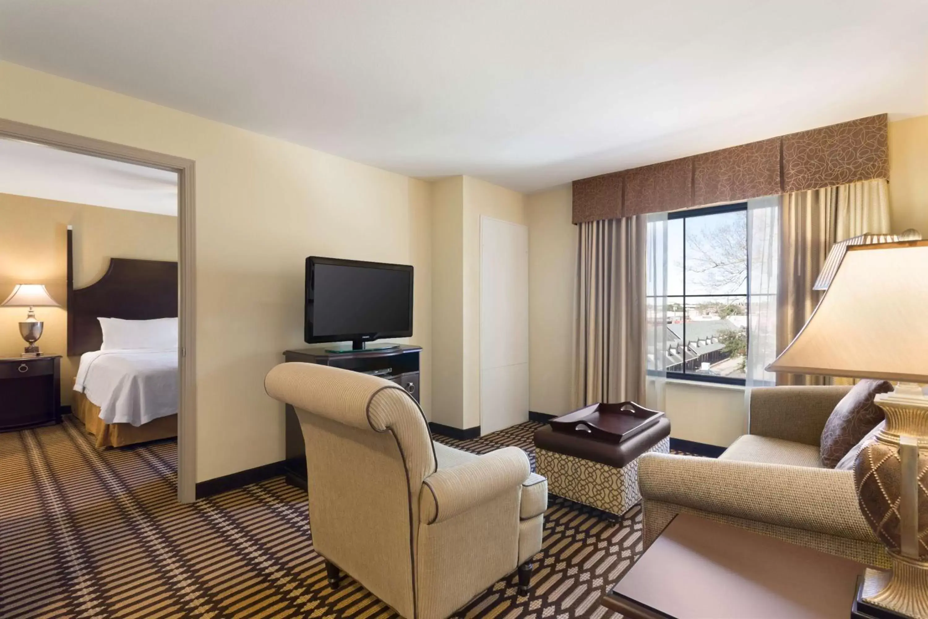 Living room, Seating Area in Homewood Suites Lafayette-Airport