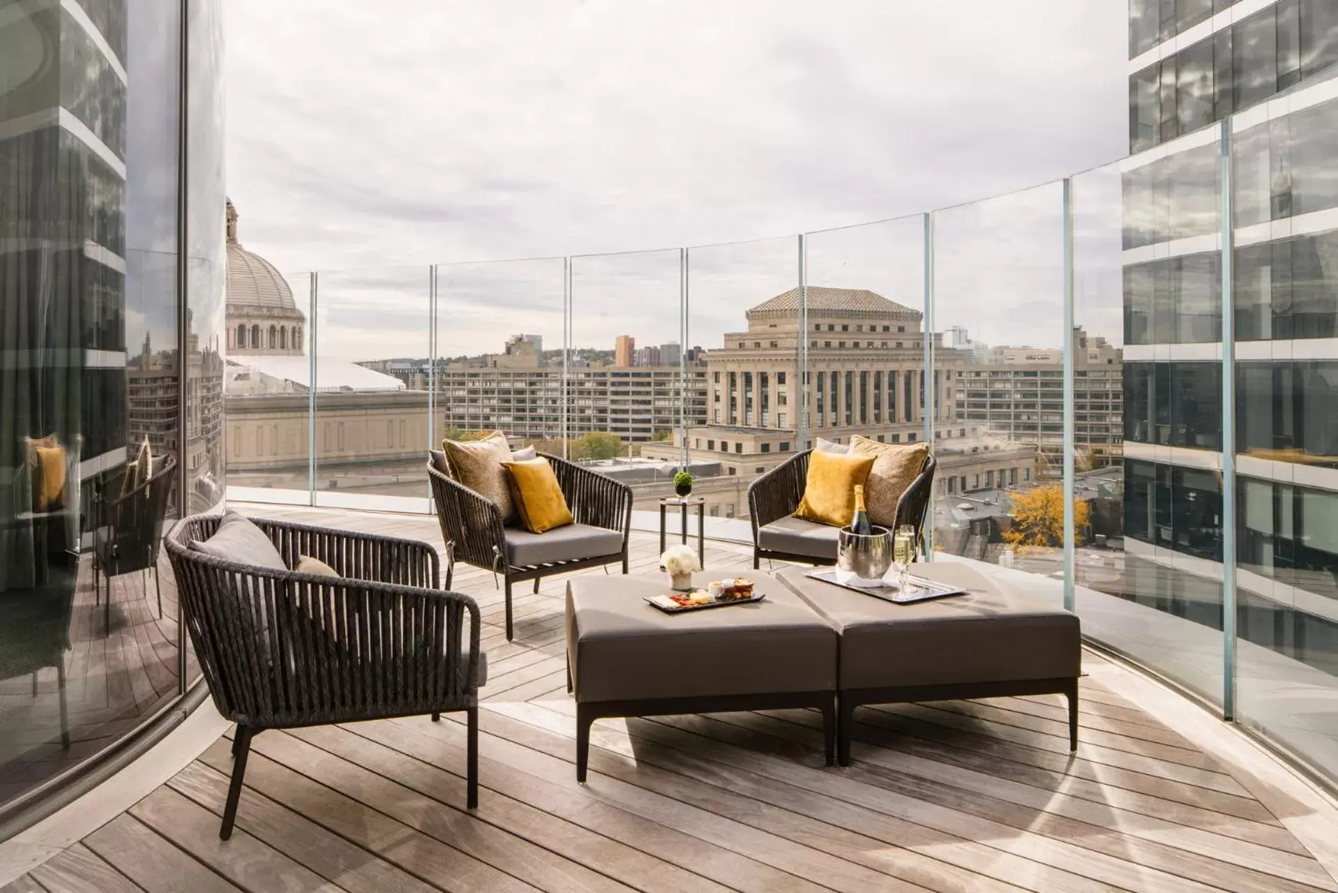 Balcony/Terrace in Four Seasons Hotel One Dalton Street, Boston