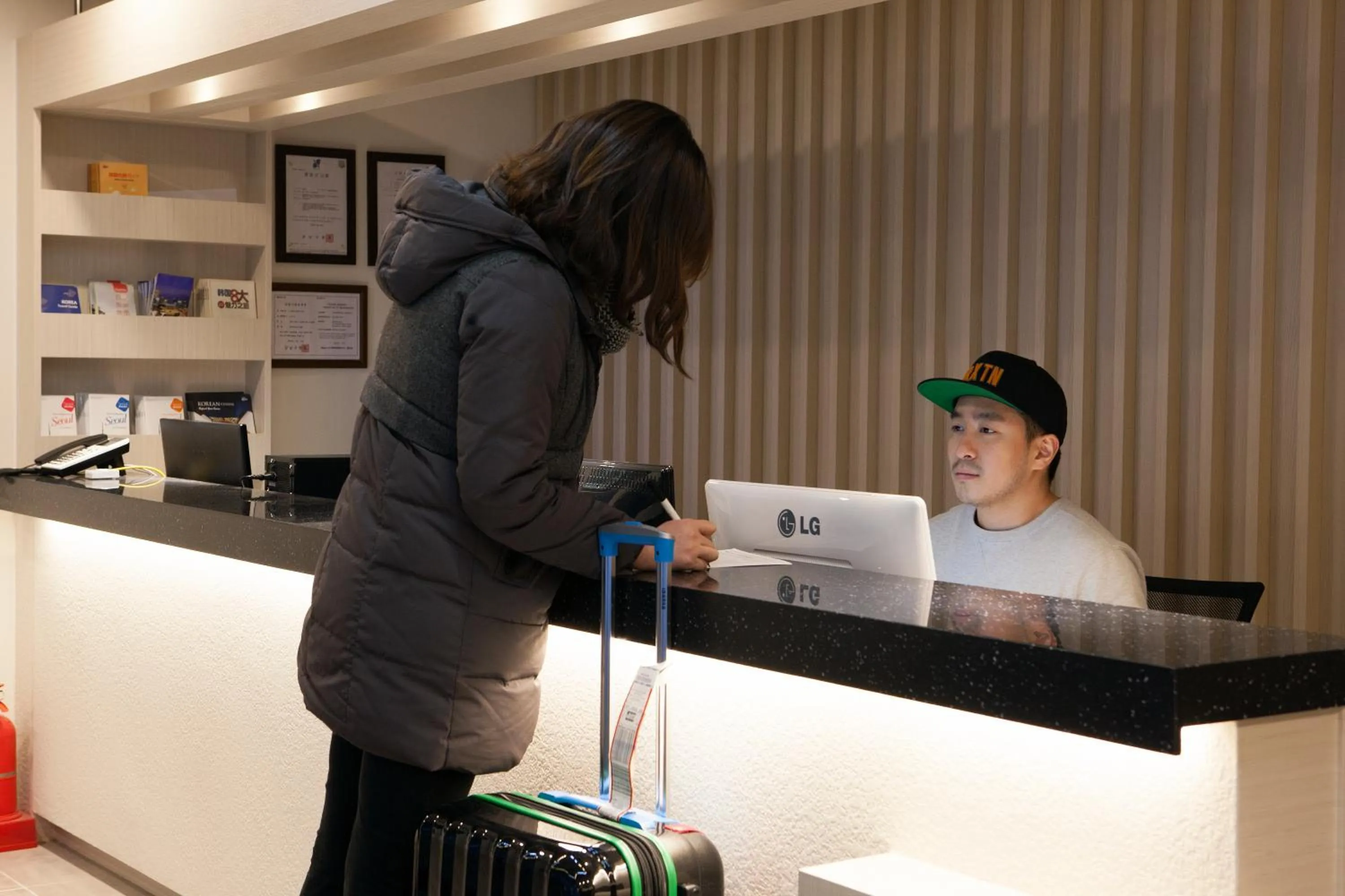 Lobby or reception in K-Grand Hostel Gangnam1