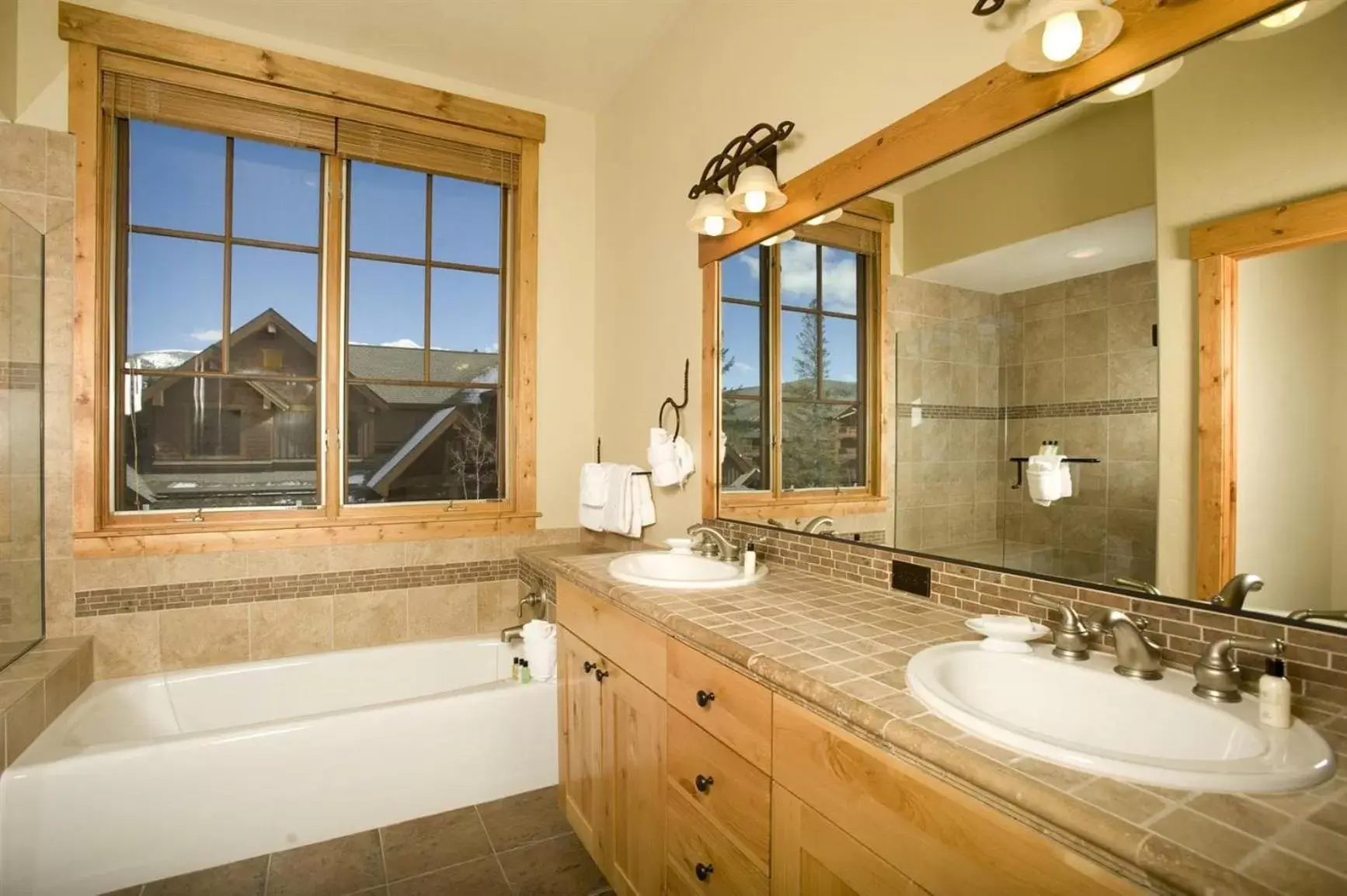 Photo of the whole room, Bathroom in Mountain Thunder Lodge