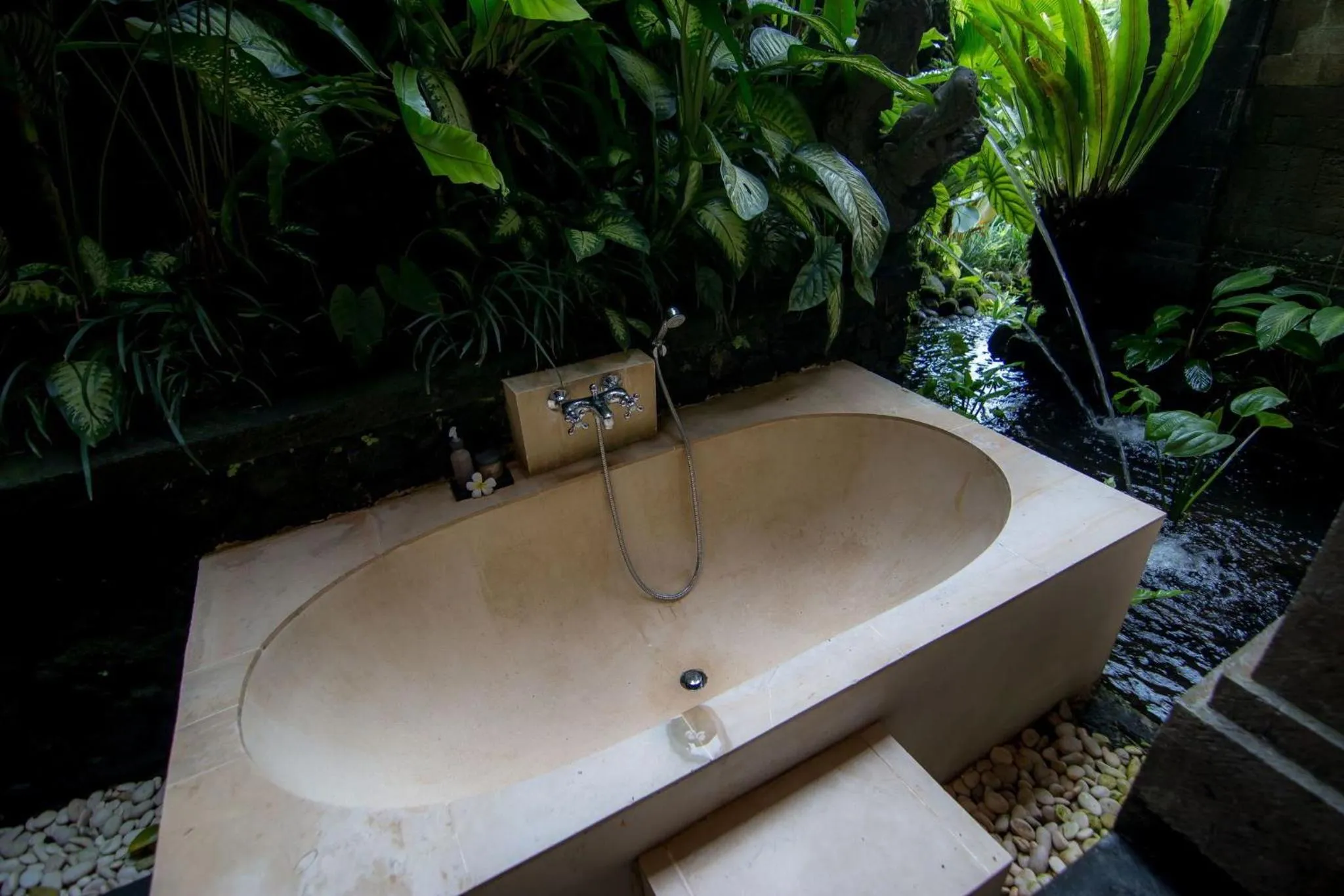 Open Air Bath in Bidadari Private Villas & Retreat