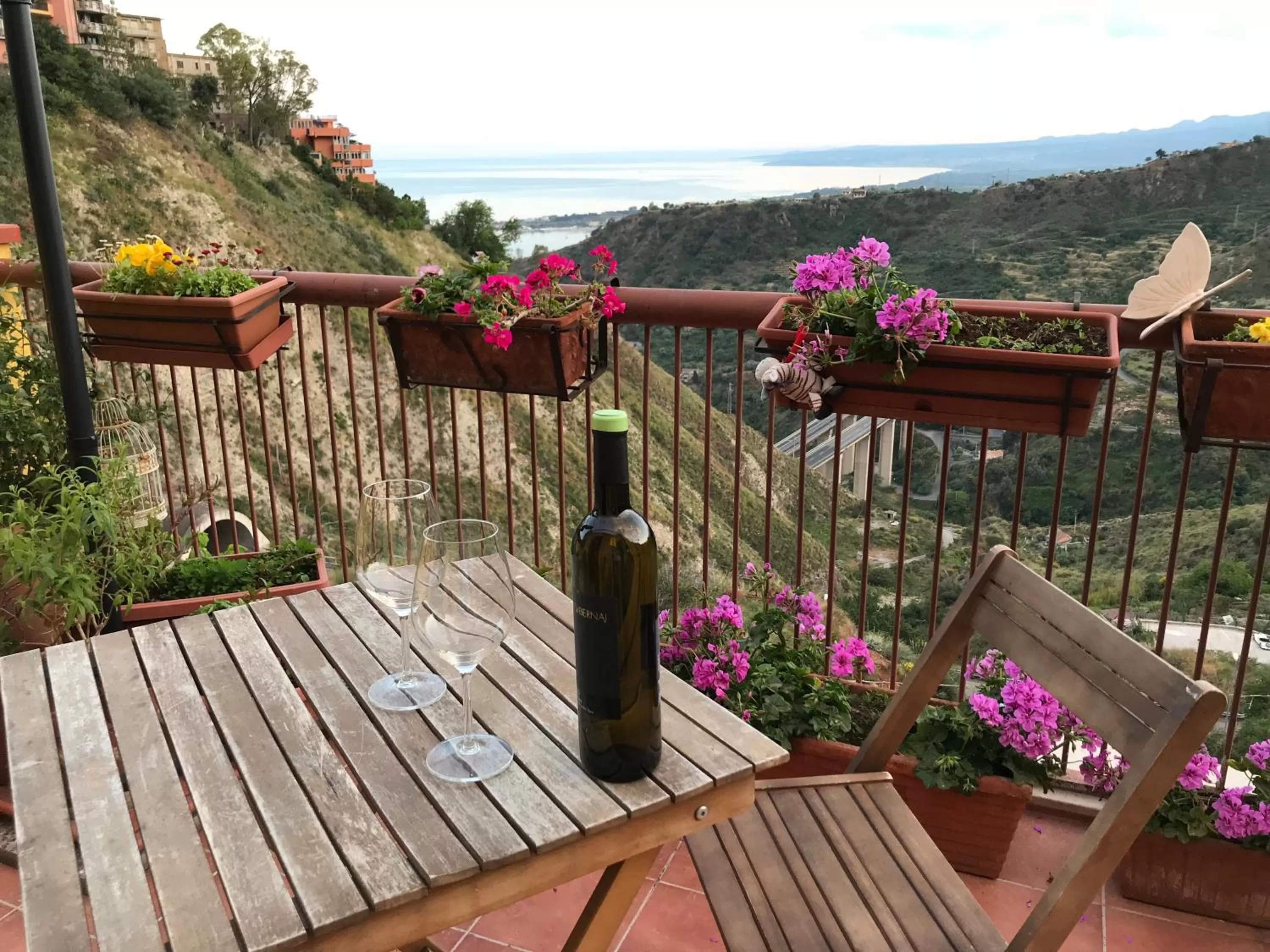 Garden view in B&B Casa Margherita