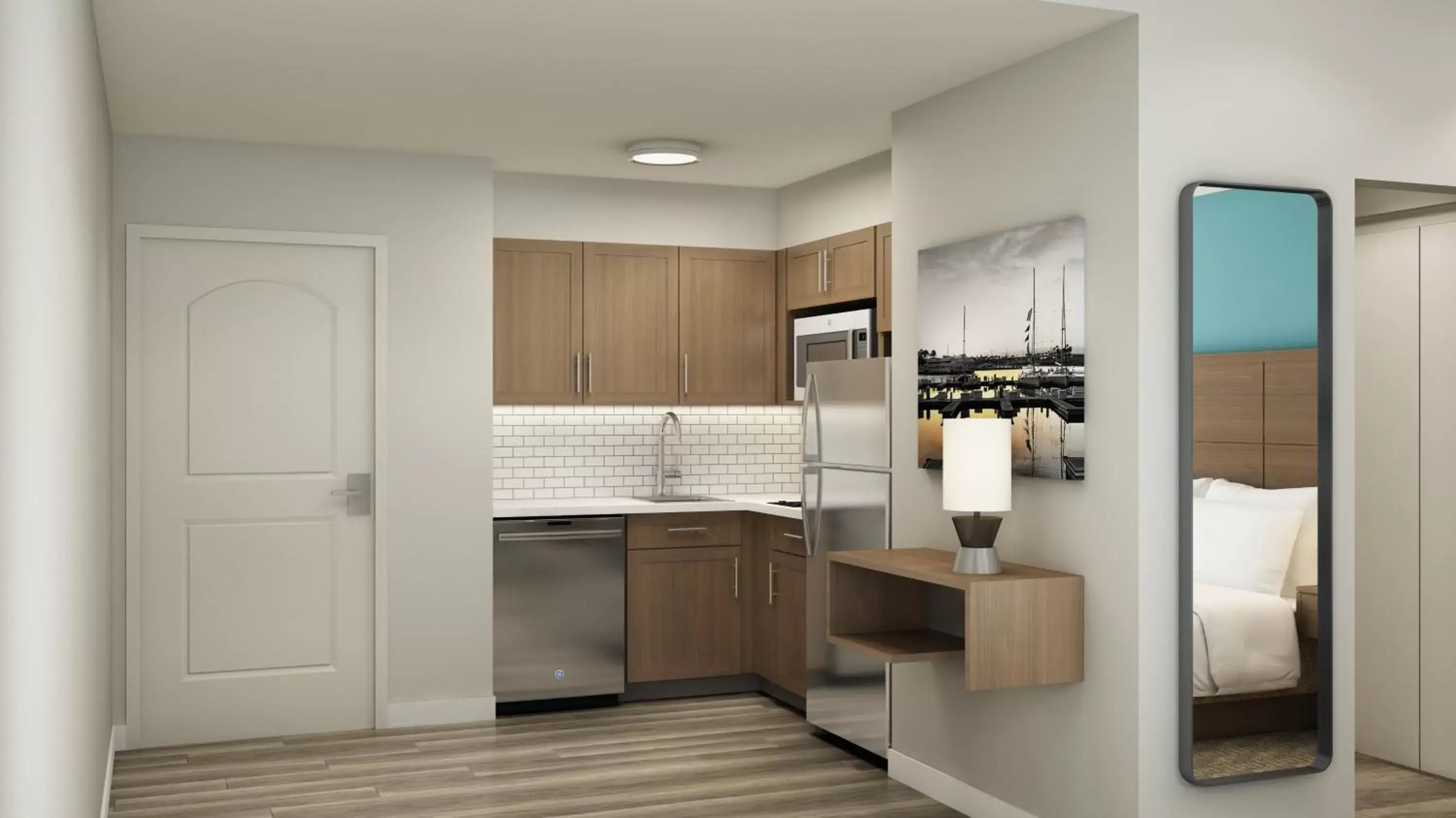 Studio Suite with Queen Bed Mobility Access Tub - Non-Smoking in Staybridge Suites - Long Beach Airport, an IHG Hotel Studio Suite with Queen Bed Mobility Access Tub - Non-Smoking in Staybridge Suites - Long Beach Airport, an IHG Hotel