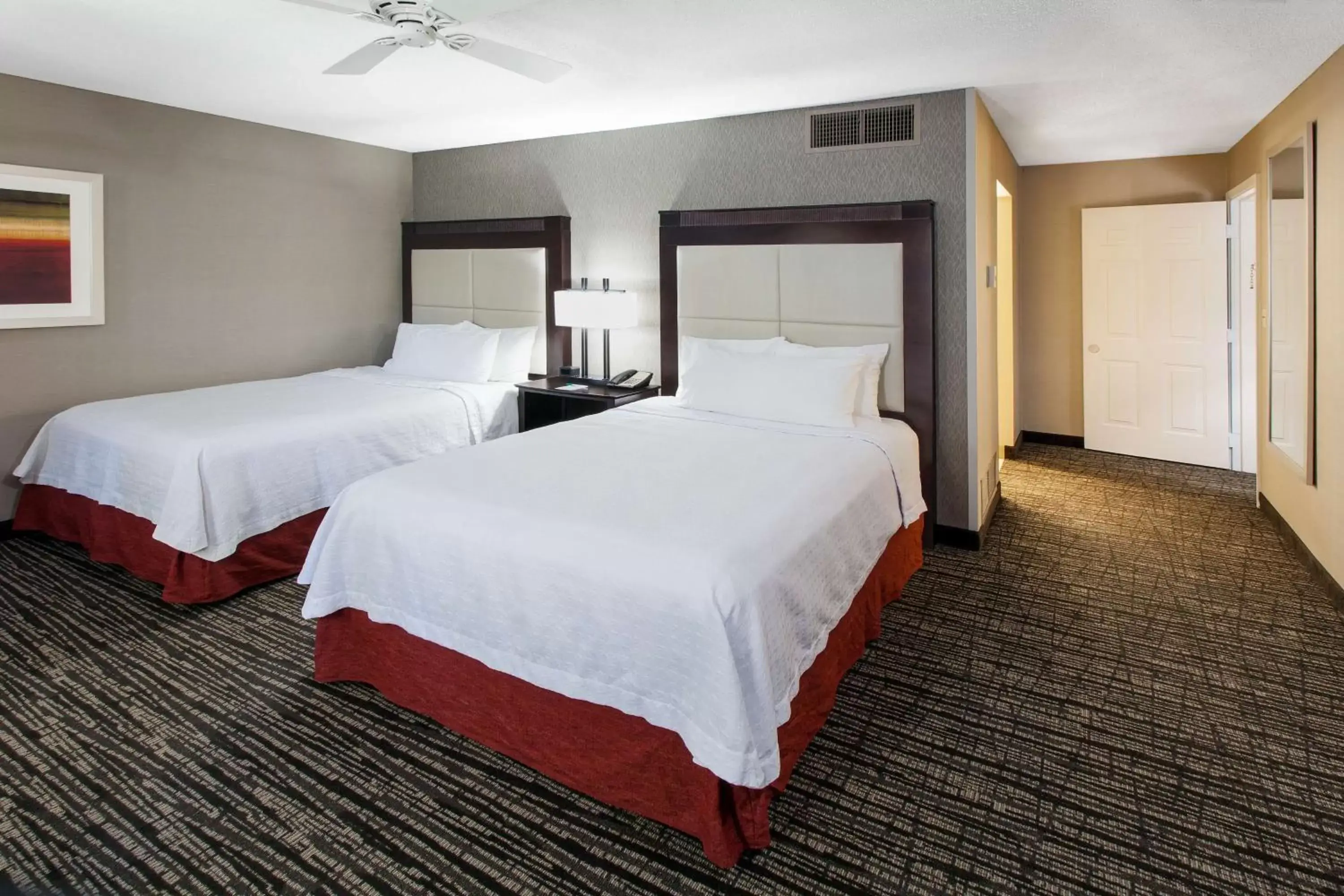 Bed in Homewood Suites by Hilton Indianapolis At The Crossing