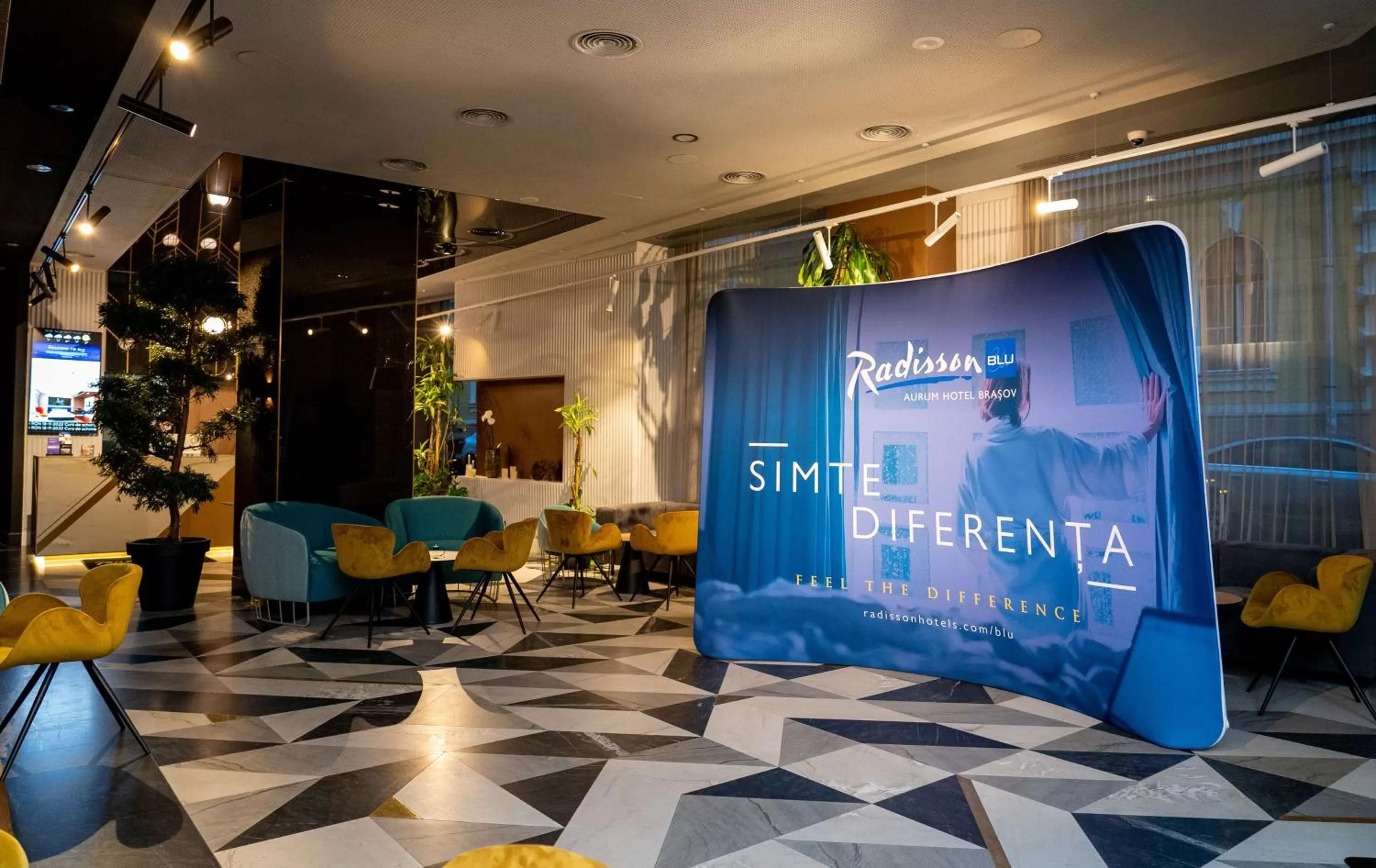 Lobby or reception in Radisson Blu Aurum Hotel, Brasov