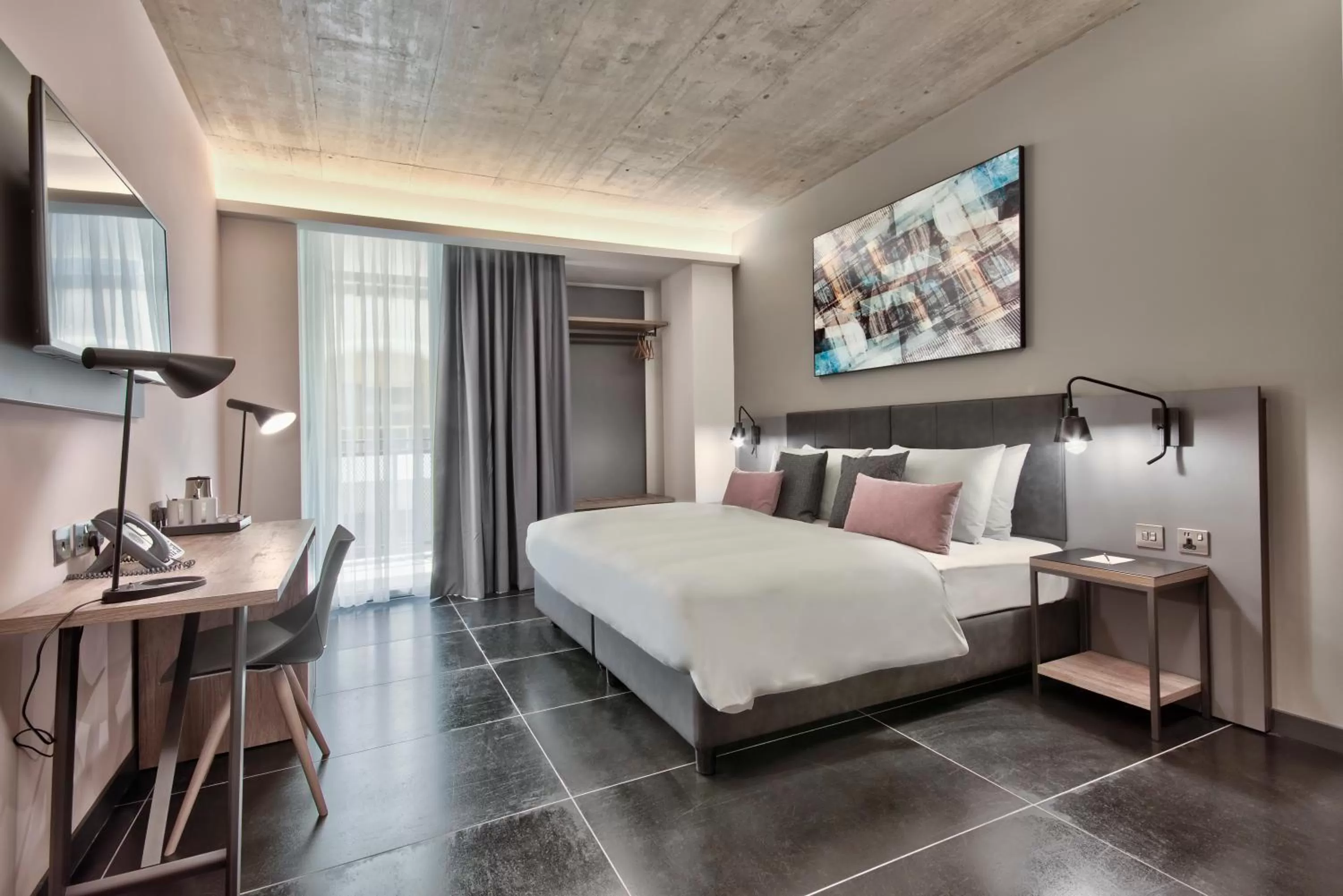 Photo of the whole room, Bed in Number 11 St Julian's Malta - Handwritten Collection