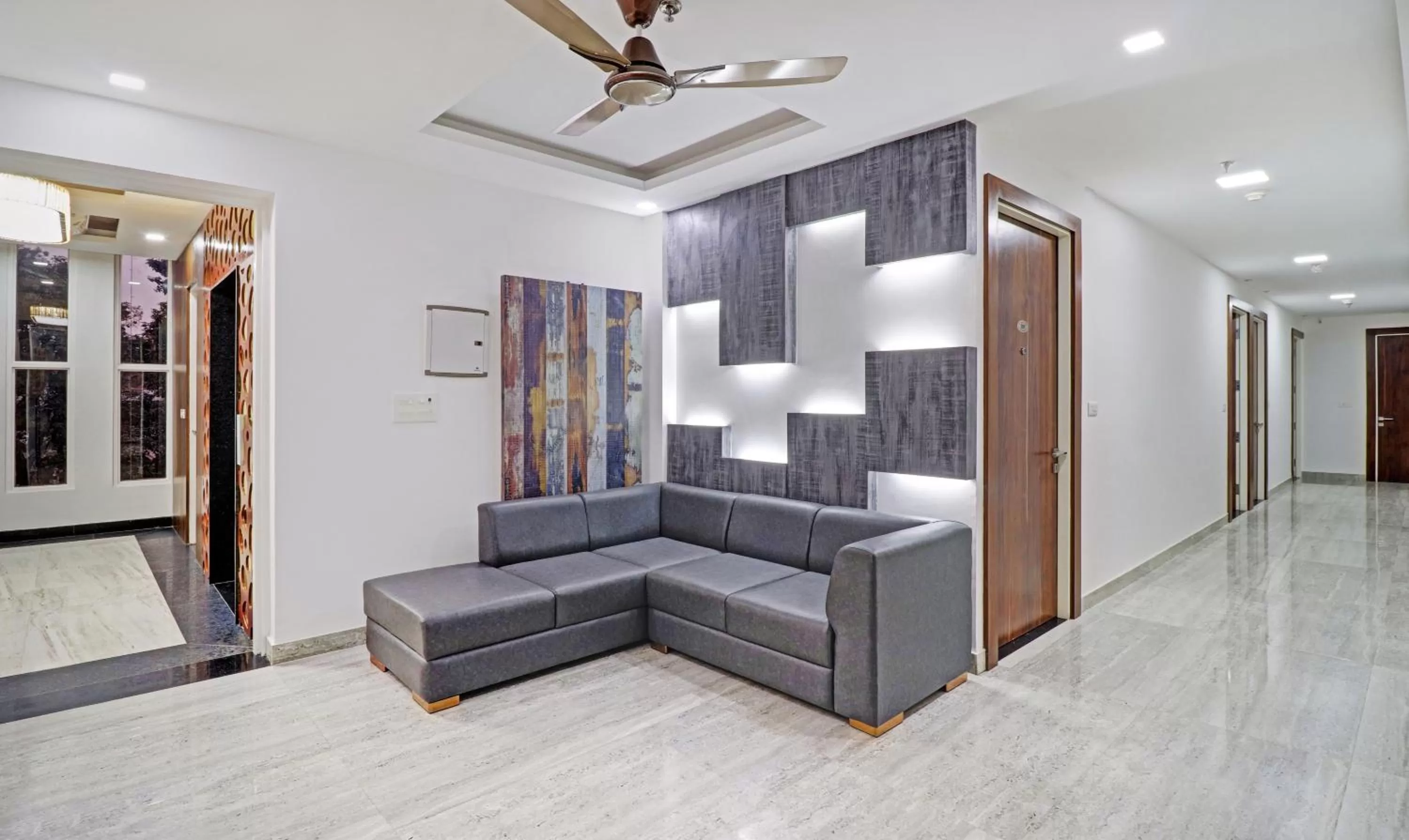 Seating area in Treebo Kanopy Greens