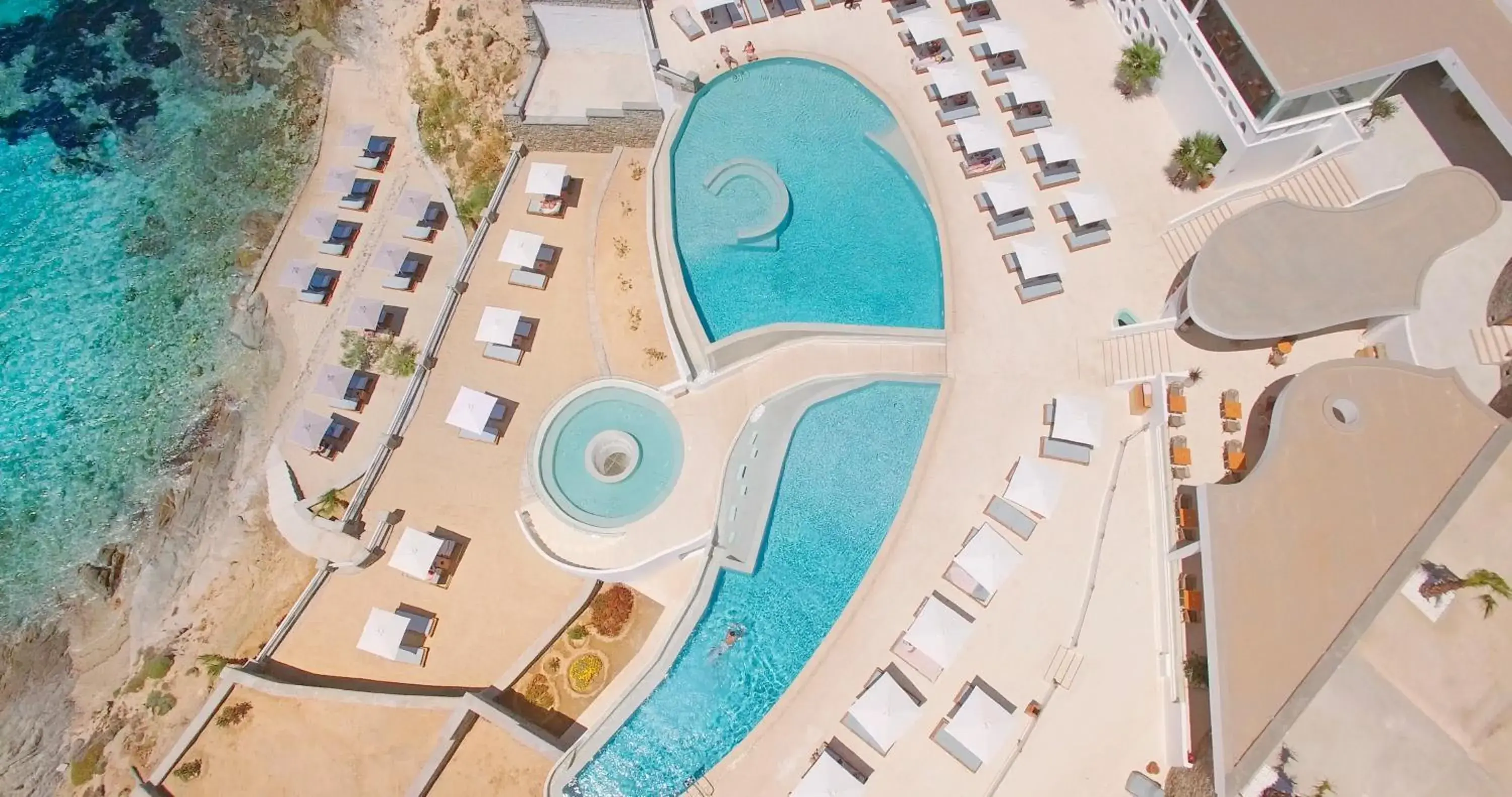 Swimming pool, Bird's-eye View in Anax Resort and Spa