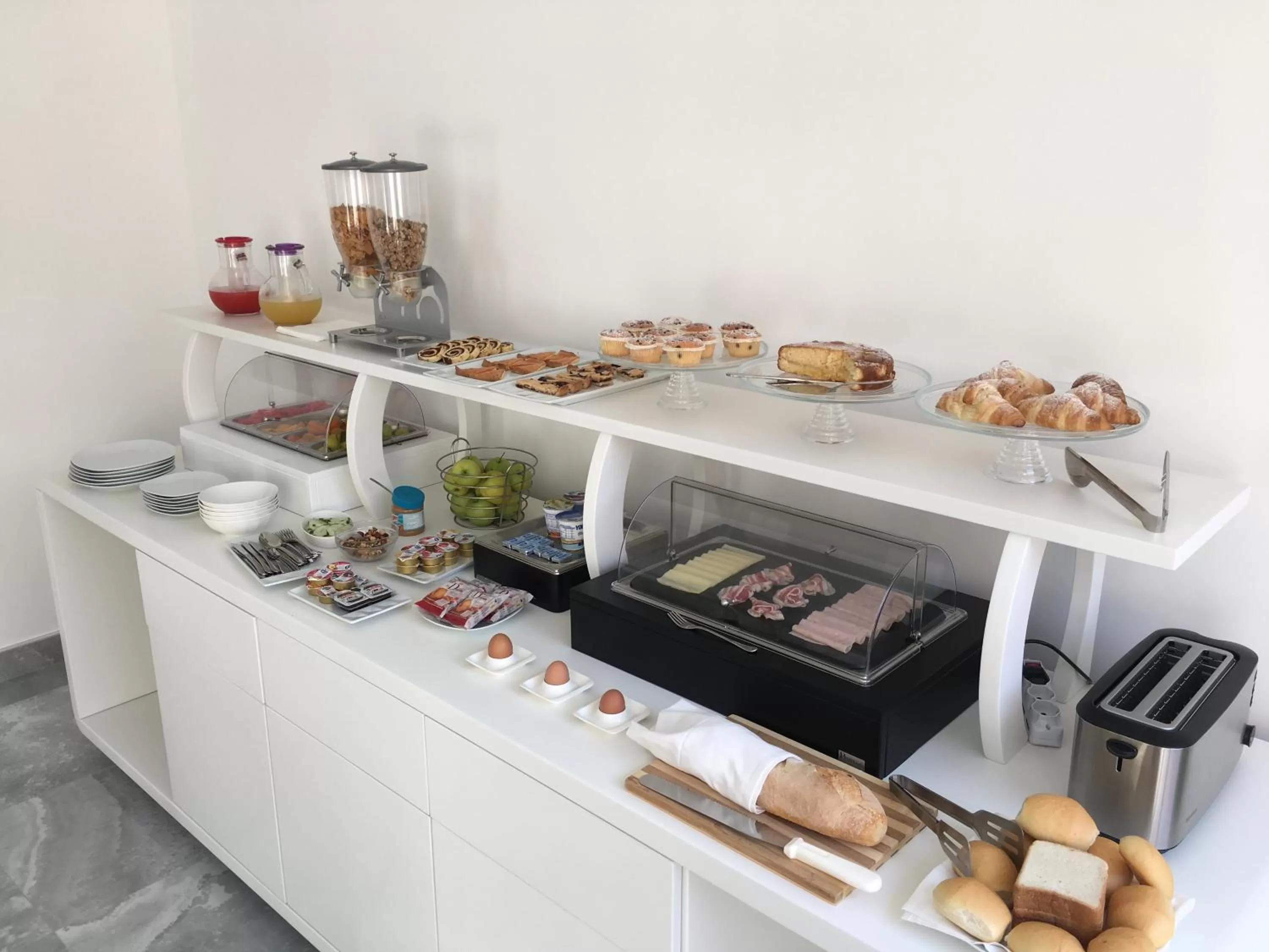 Buffet breakfast in Aether Suites Tropea - Free Private Parking