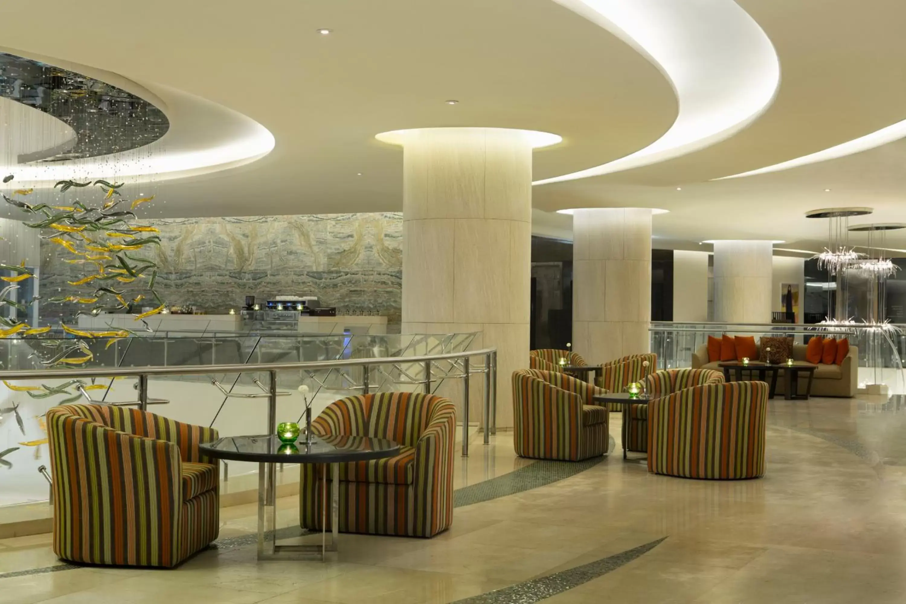 Lobby or reception, Restaurant/Places to Eat in Millennium Al Rawdah Hotel