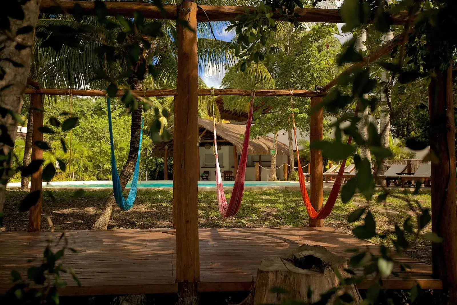 Swimming pool in Hotel Rancho Encantado