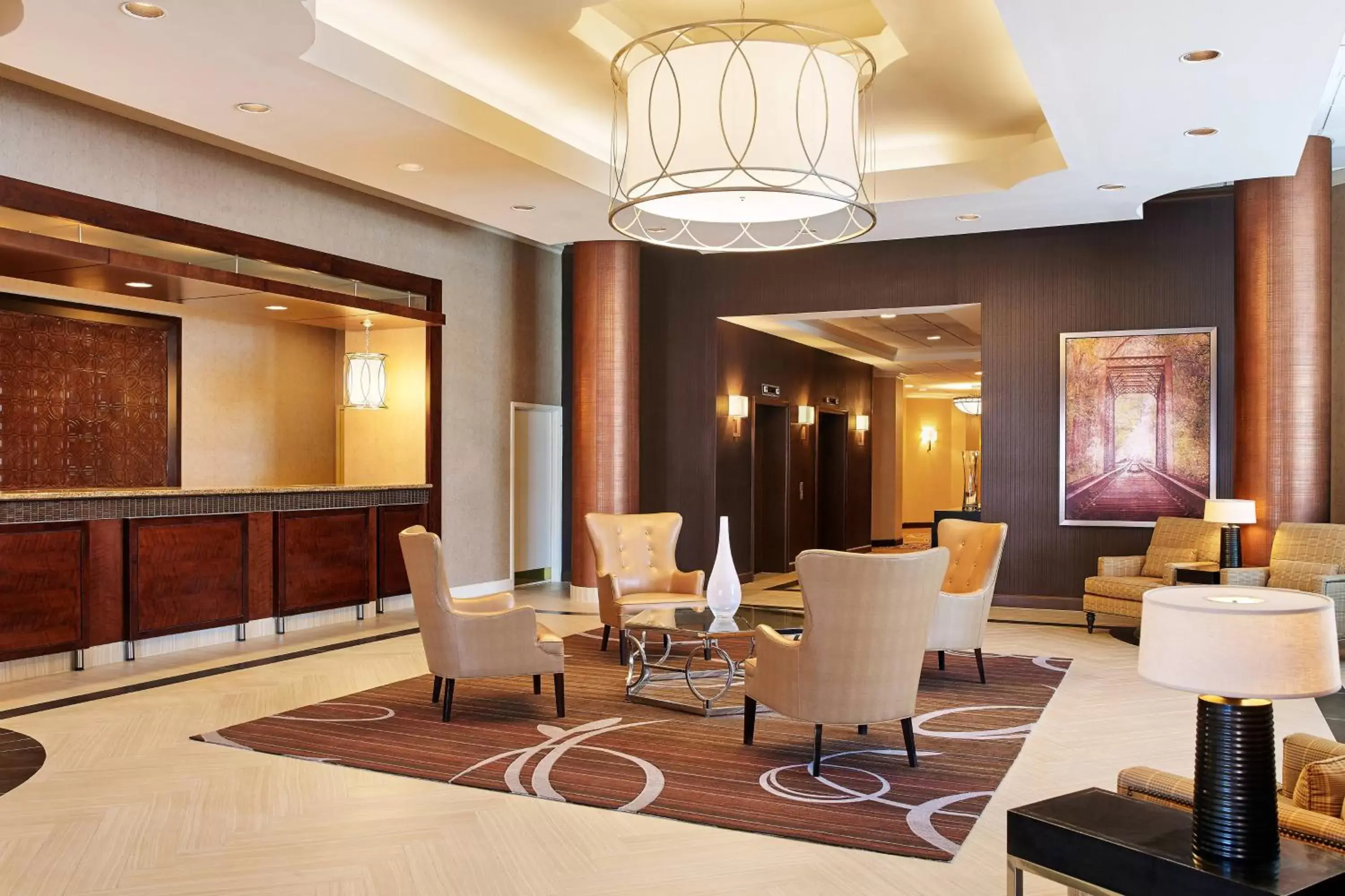 Lobby or reception in Wyndham College Park North / Washington DC Area