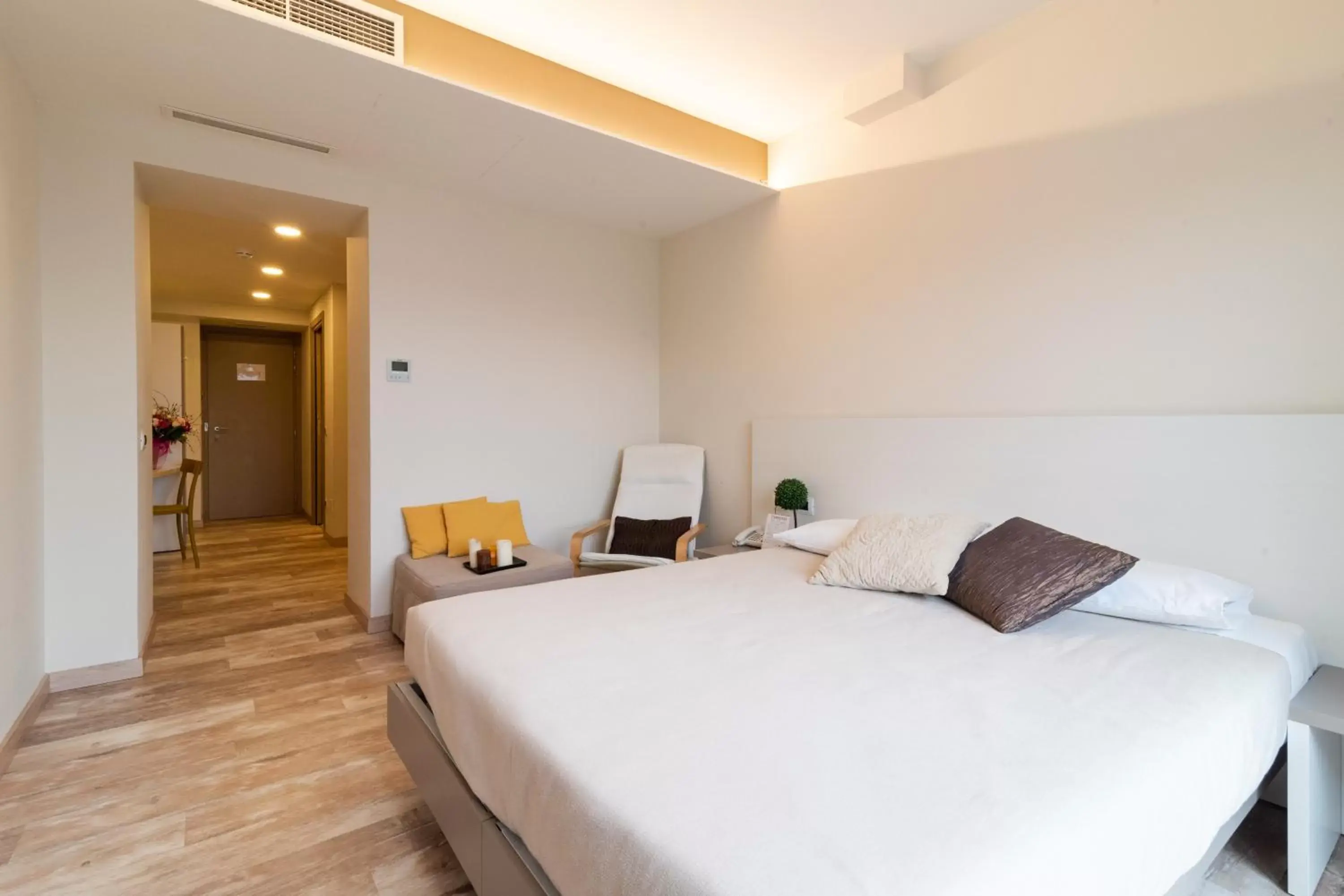 Bedroom, Bed in Hotel Ristorante Stampa