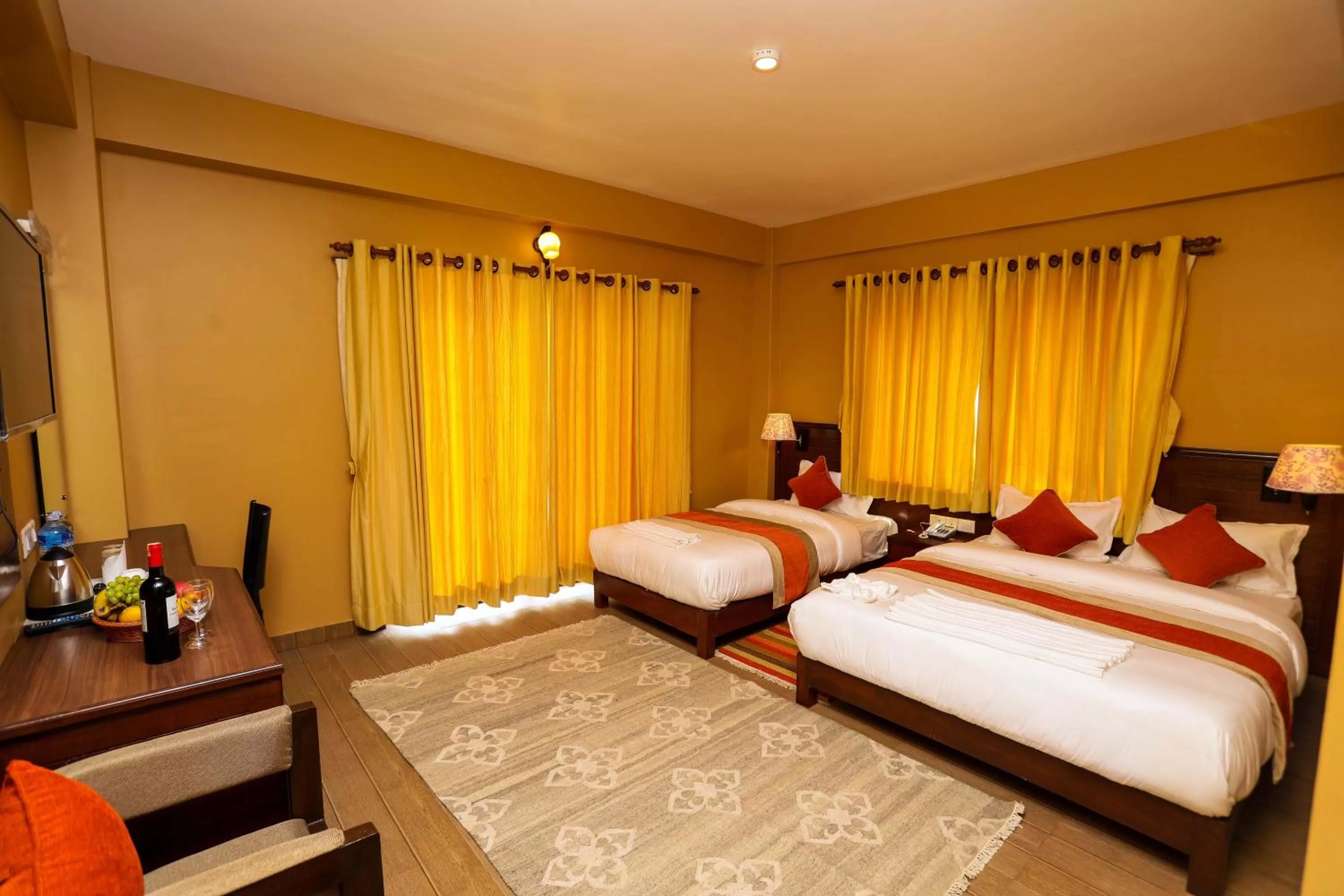 Decorative detail, Bed in Hotel The Clock