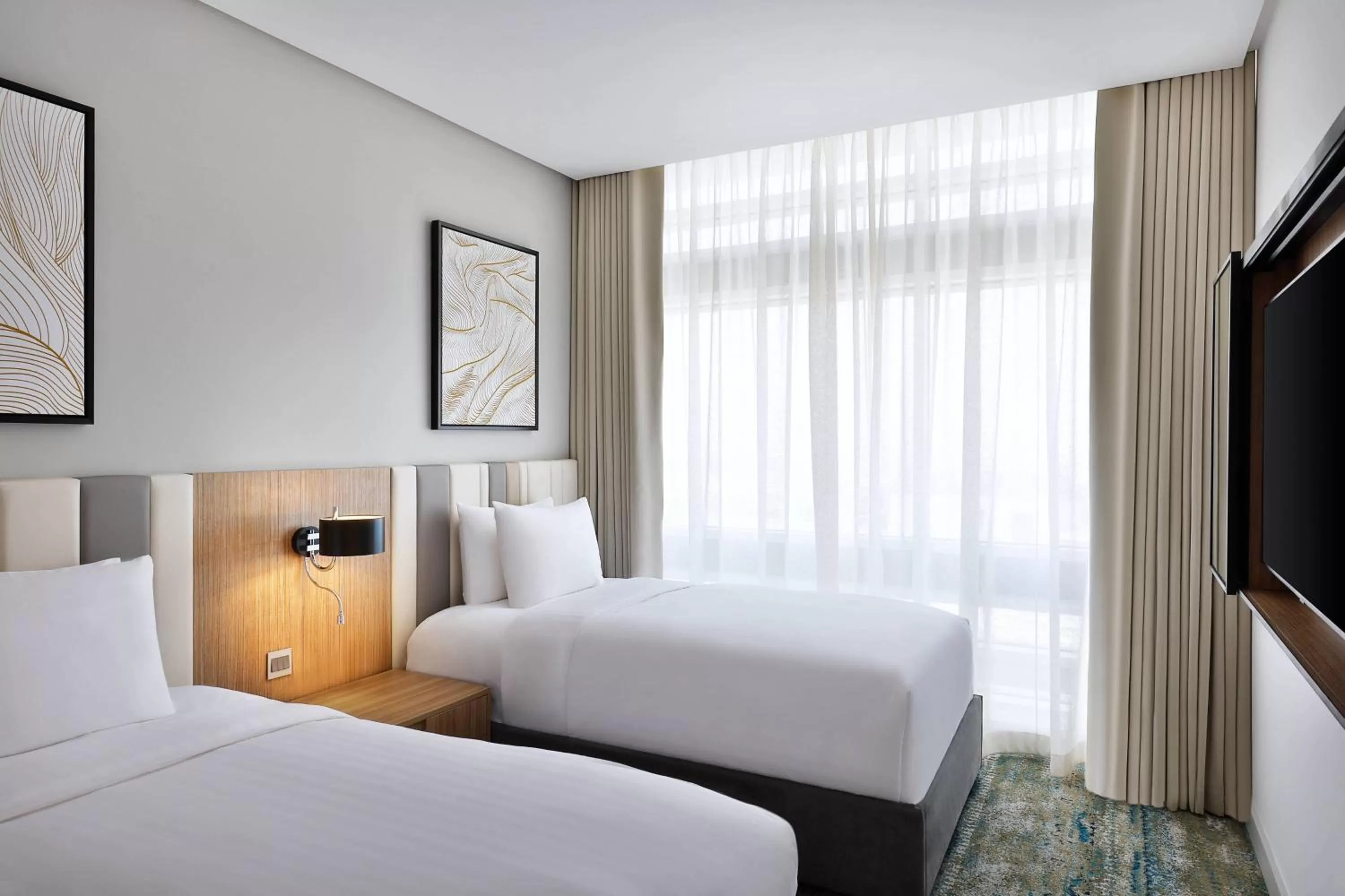 Bedroom, Bed in Residence Inn by Marriott Al Jaddaf