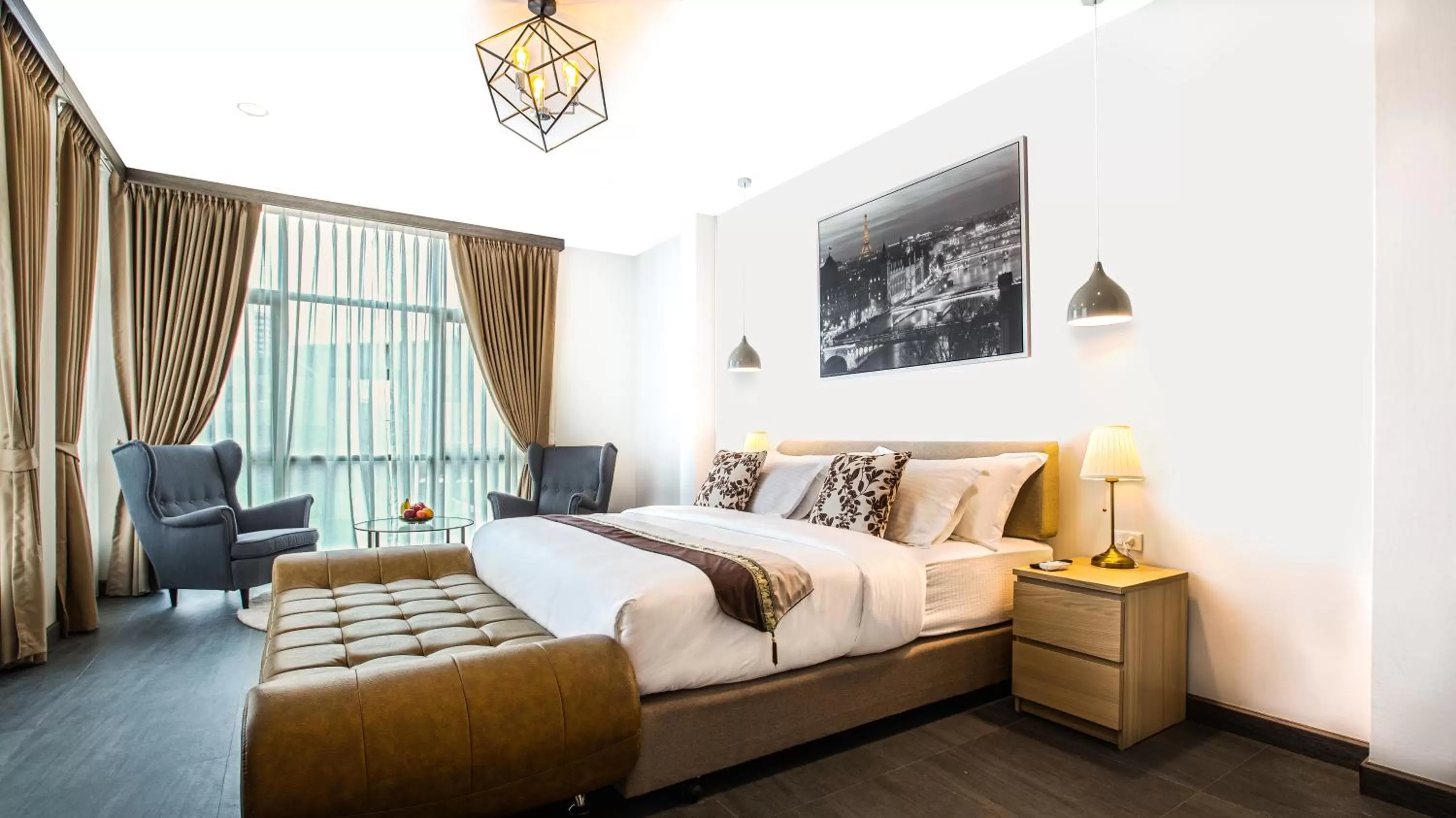 Bedroom, Bed in V One Pride-Sukhumvit 22, Bangkok