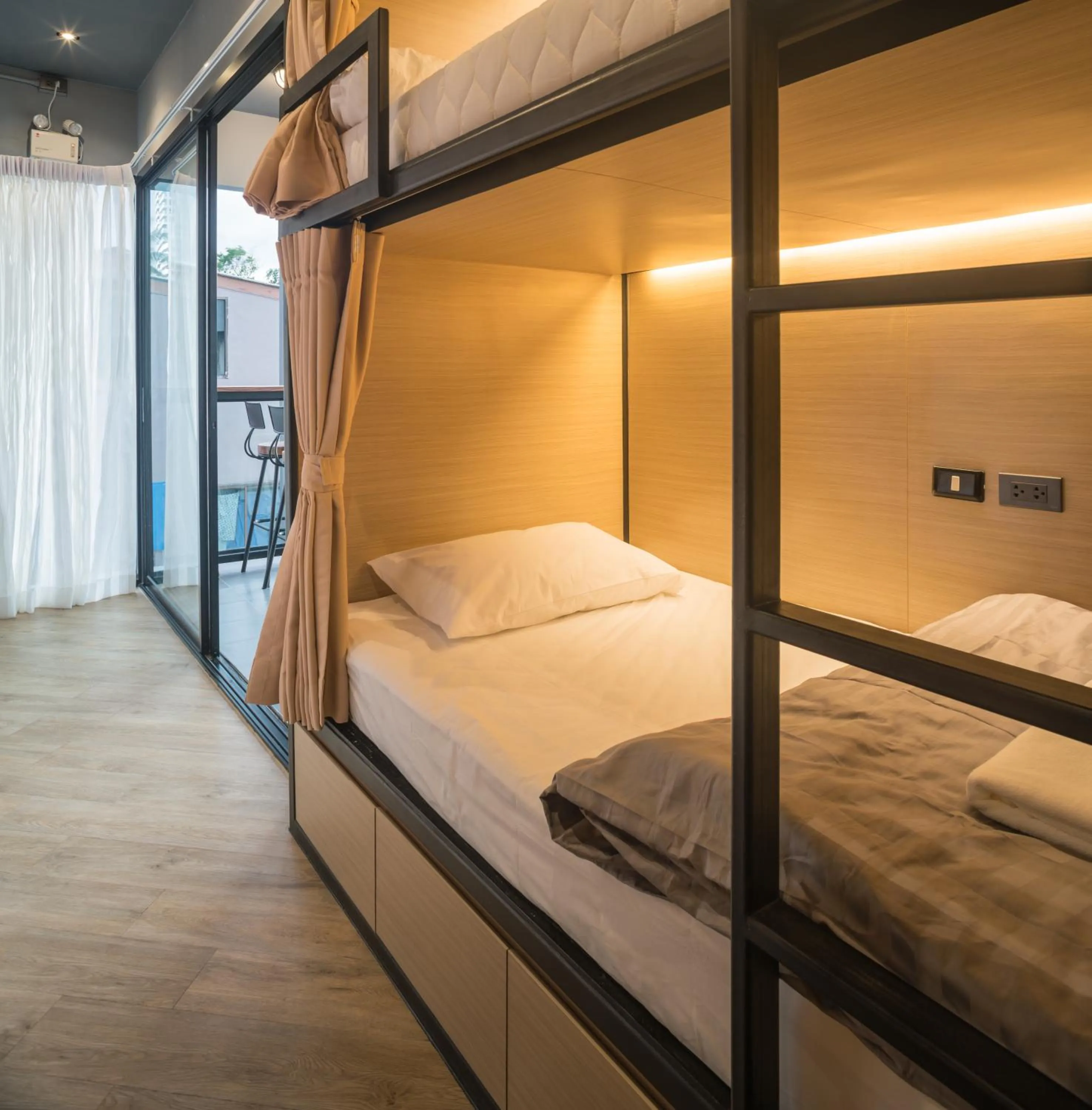 bunk bed, Bed in Sleep Box Patong Hostel