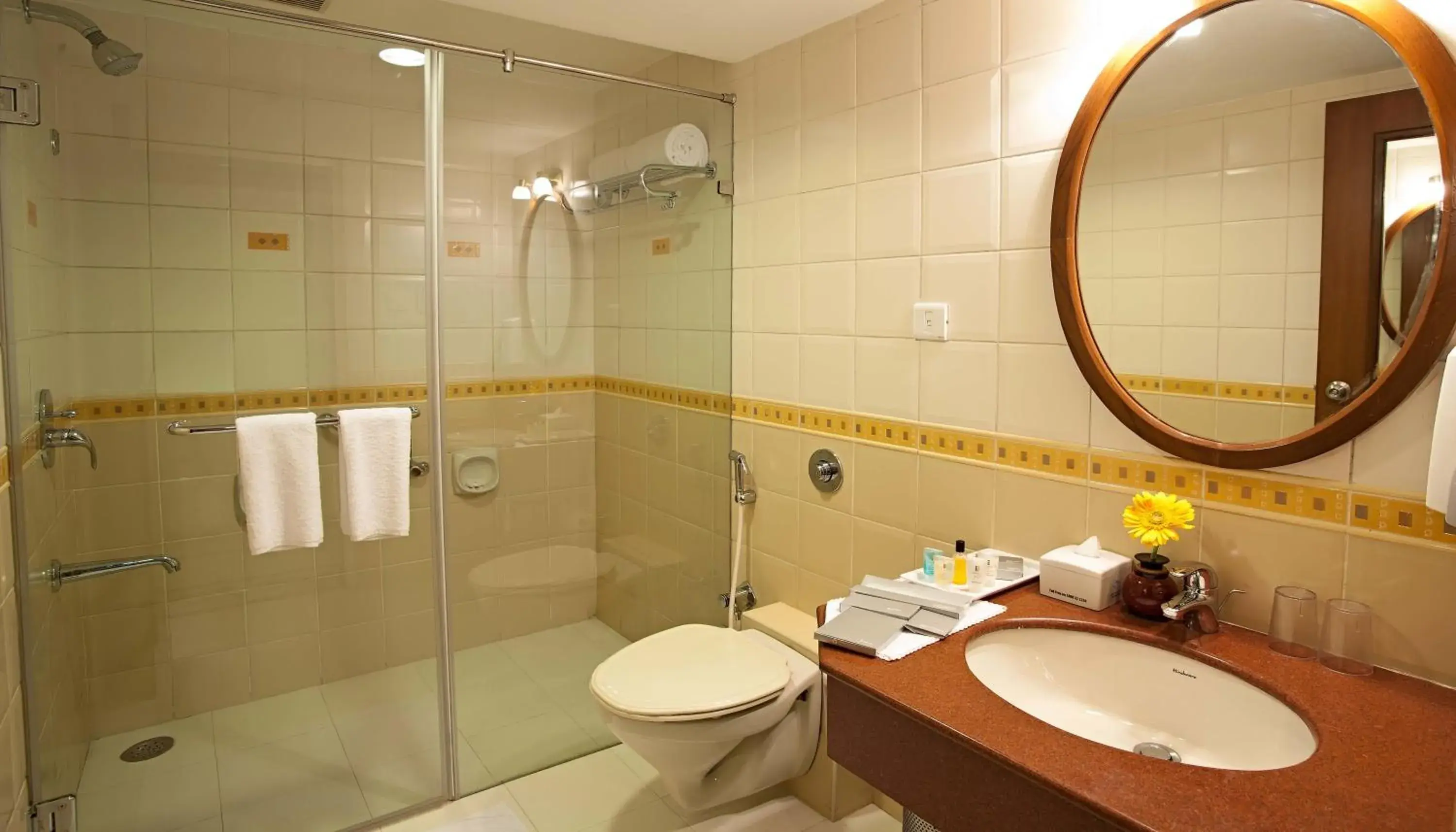 Bathroom in JP Hotel in Chennai